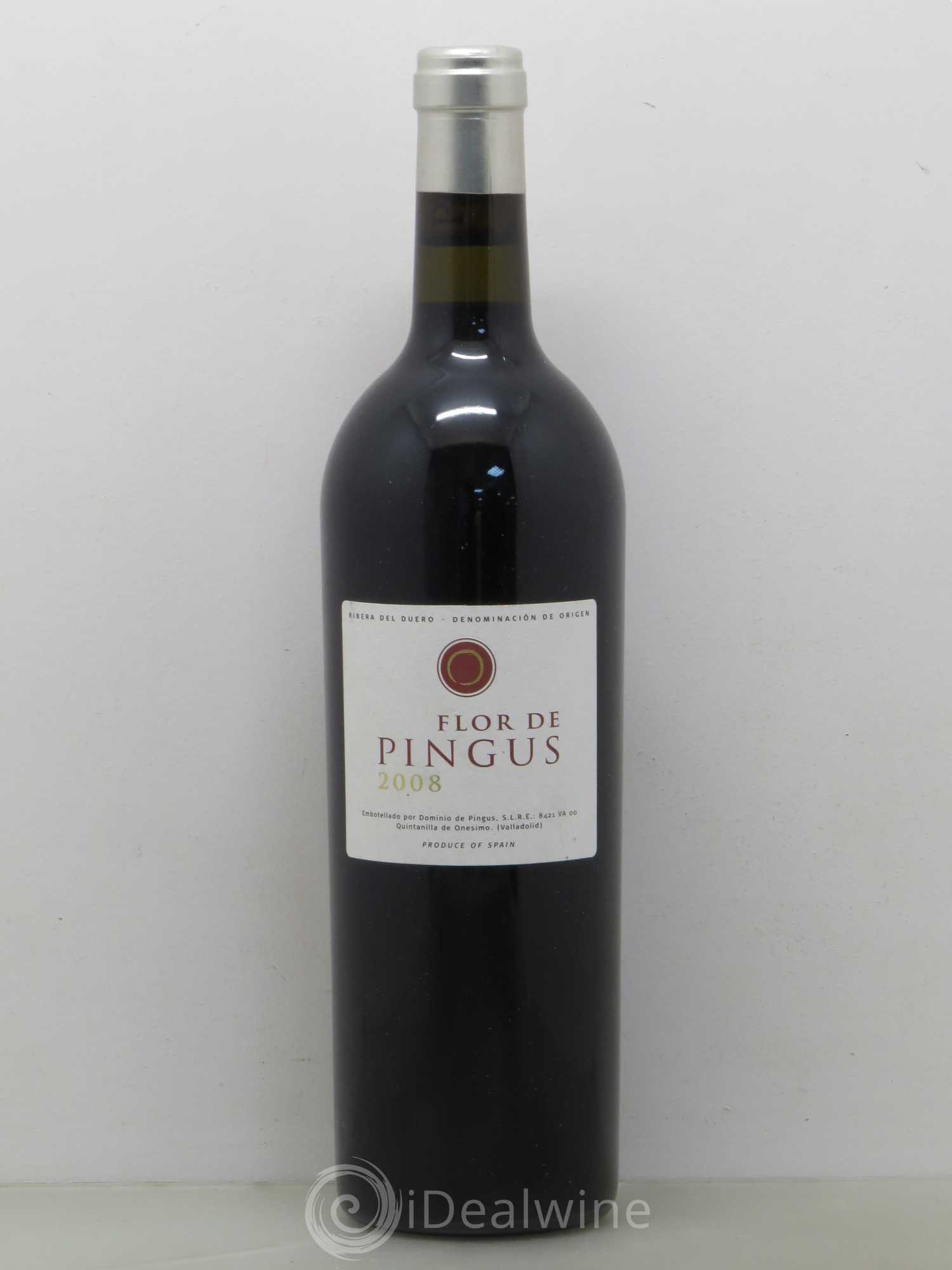 Ribera Del Duero Flor de Pingus Dominio de Pingus - Peter Sisseck 2008 - Lot de 1 bouteille - 0