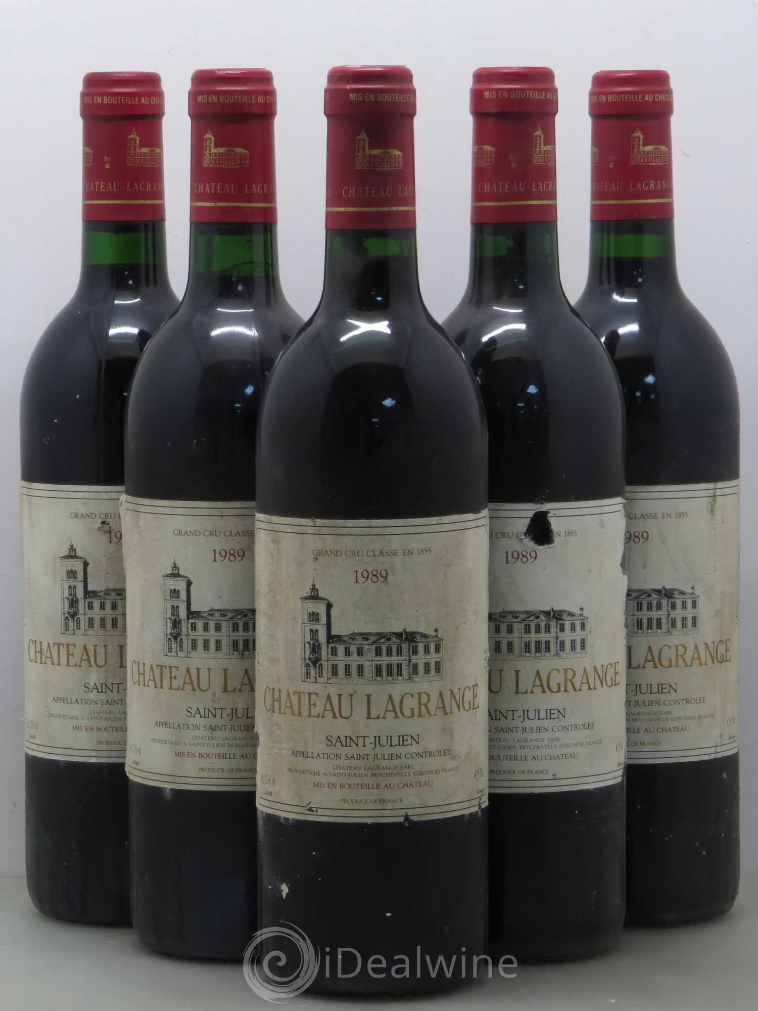 Château Lagrange 3ème Grand Cru Classé 1989 - Lot de 5 bouteilles - 0
