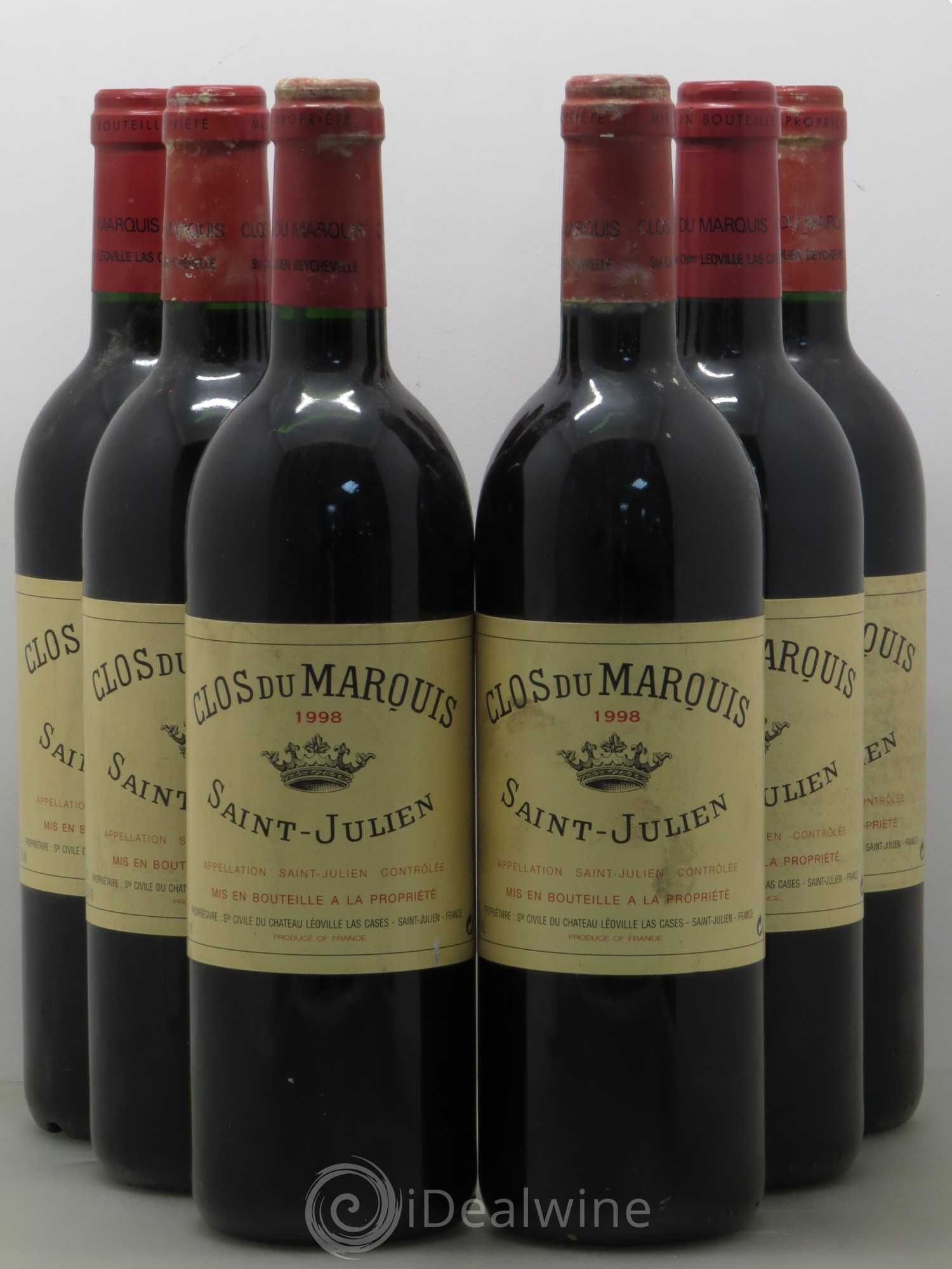 Clos du Marquis 1998 - Lot de 6 bouteilles - 0