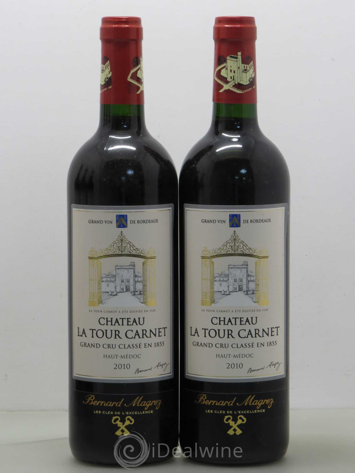 Château la Tour Carnet 4ème Grand Cru Classé 2010 - Lot de 5 bouteilles - 2