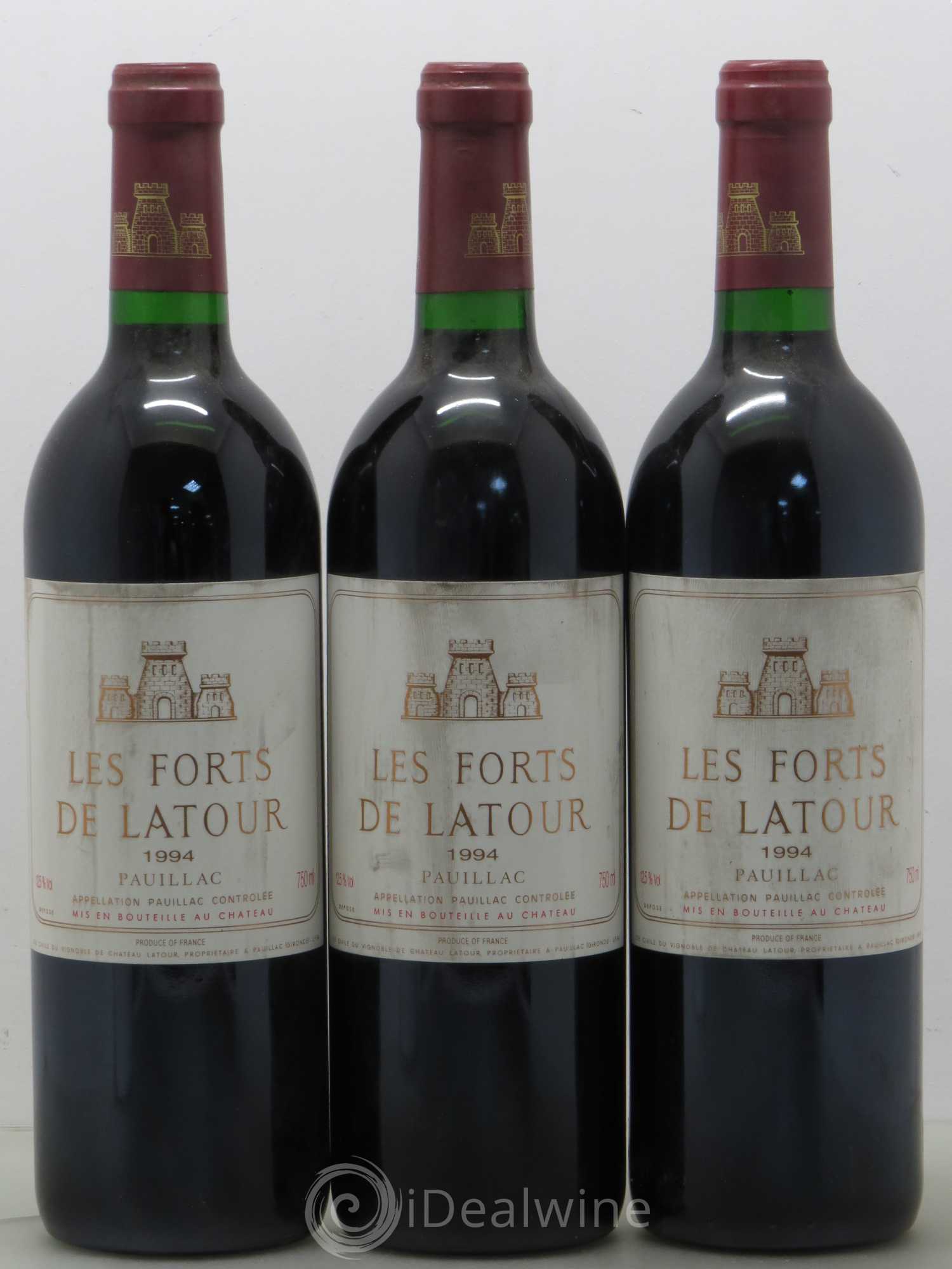 Les Forts de Latour Second Vin 1994 - Lot de 3 bouteilles - 0