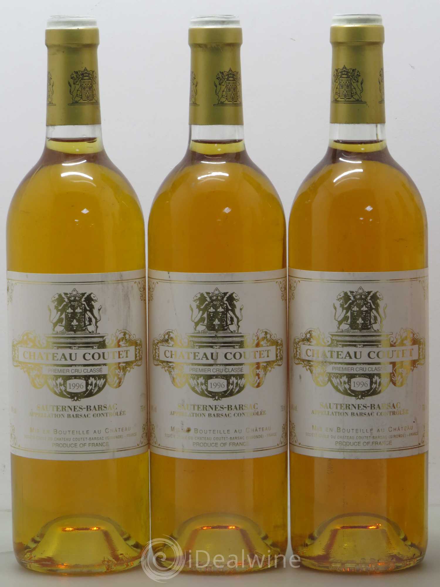 Château Coutet 1er Grand Cru Classé 1996 - Lotto di 6 bottiglie - 1