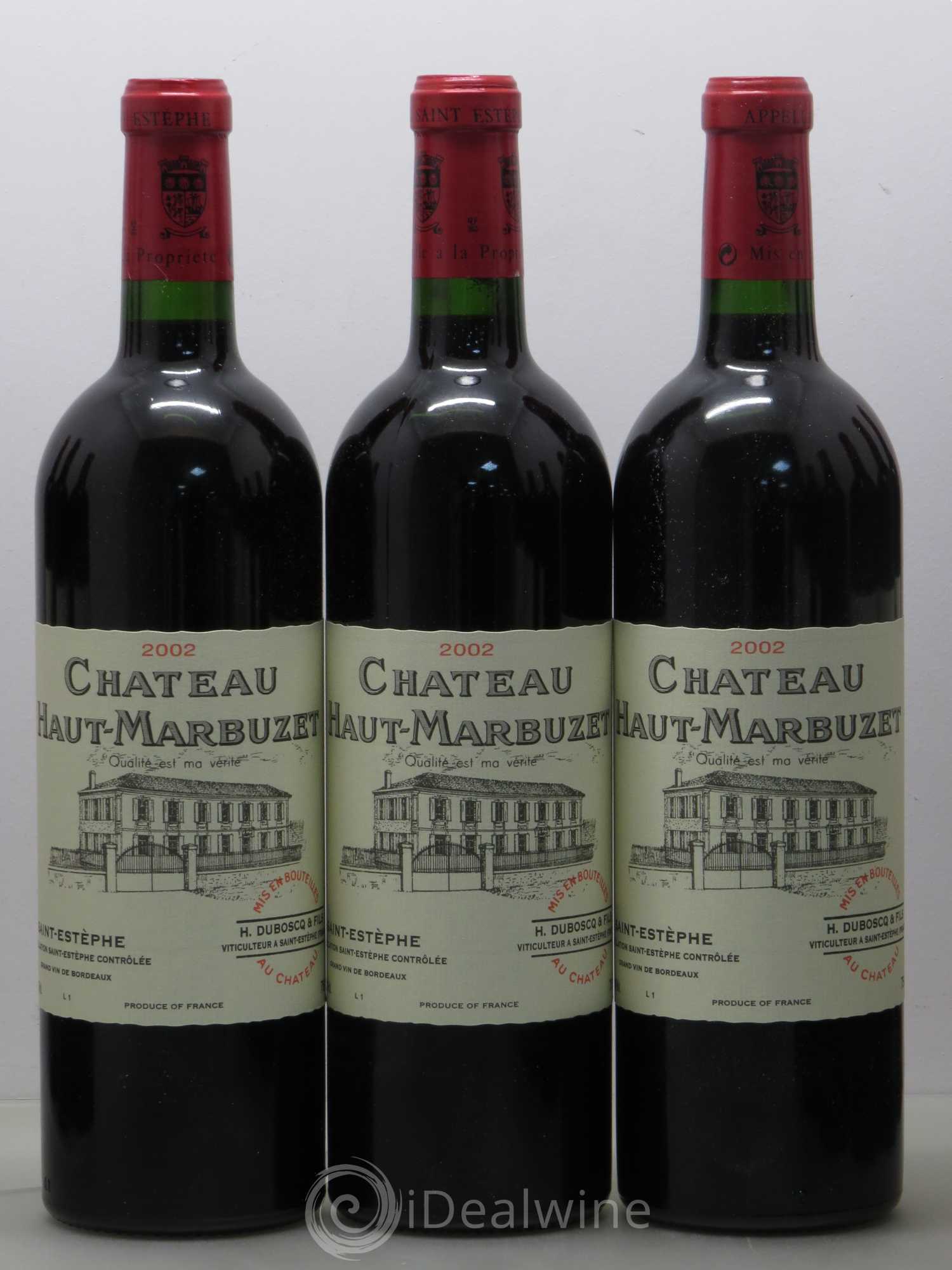 Château Haut Marbuzet 2002 - Lot de 12 bouteilles - 1