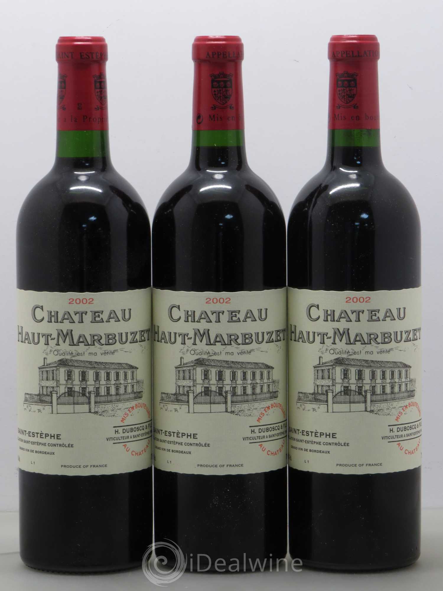 Château Haut Marbuzet 2002 - Lot de 12 bouteilles - 4