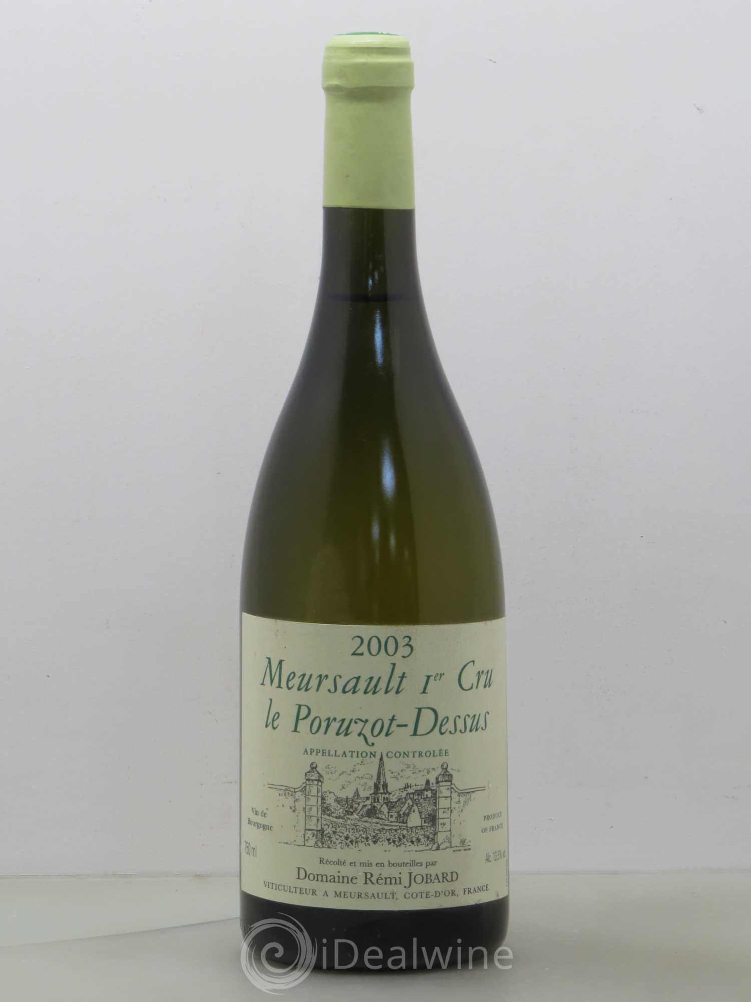 Meursault 1er Cru Le Poruzot-Dessus Rémi Jobard (Domaine) 2003 - Lot de 1 bouteille - 0