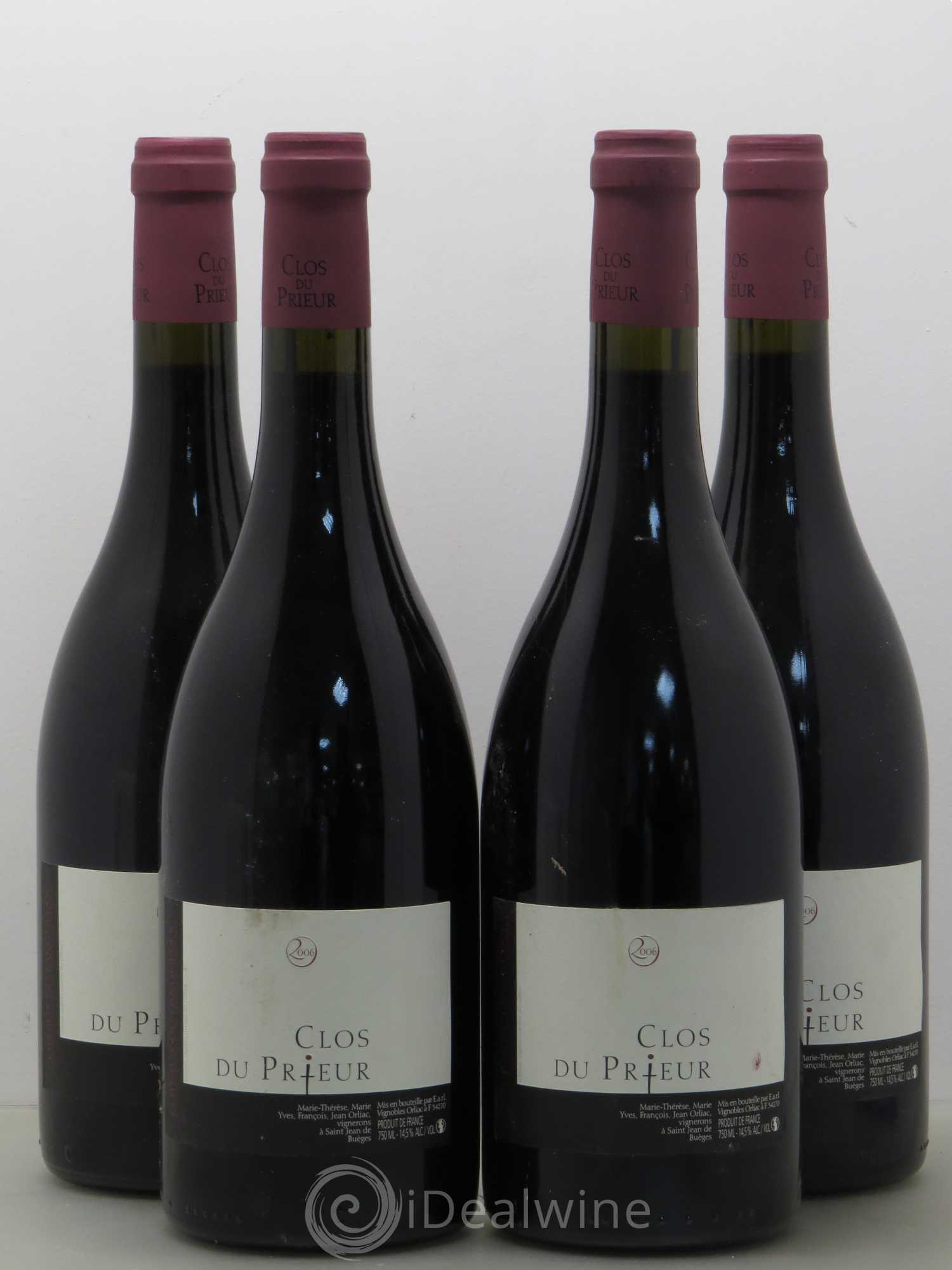 Coteaux du Languedoc Clos Prieur - Hortus 2006 - Lot de 4 bouteilles - 0