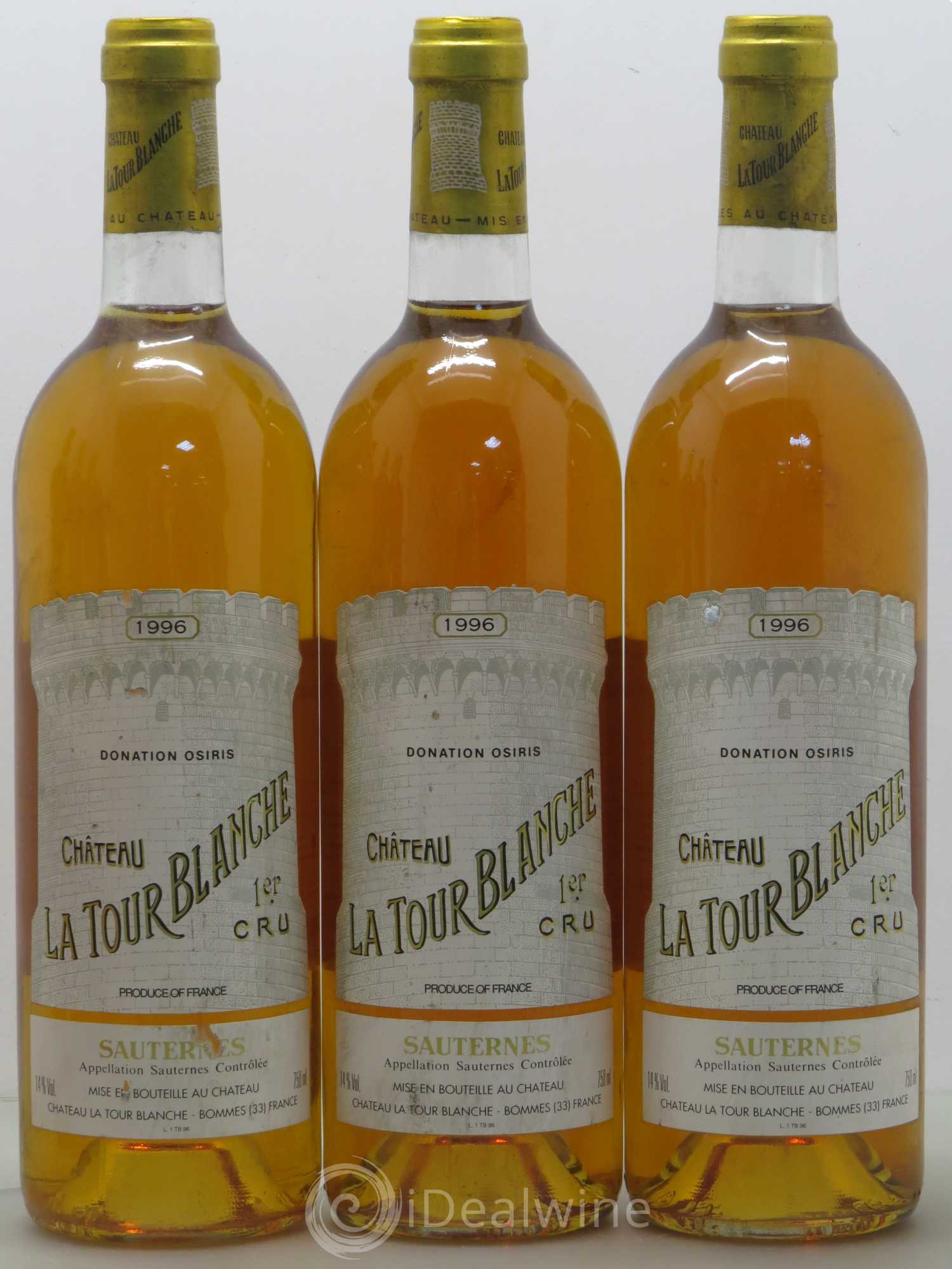 Château la Tour Blanche 1er Grand Cru Classé 1996 - Lotto di 6 bottiglie - 1