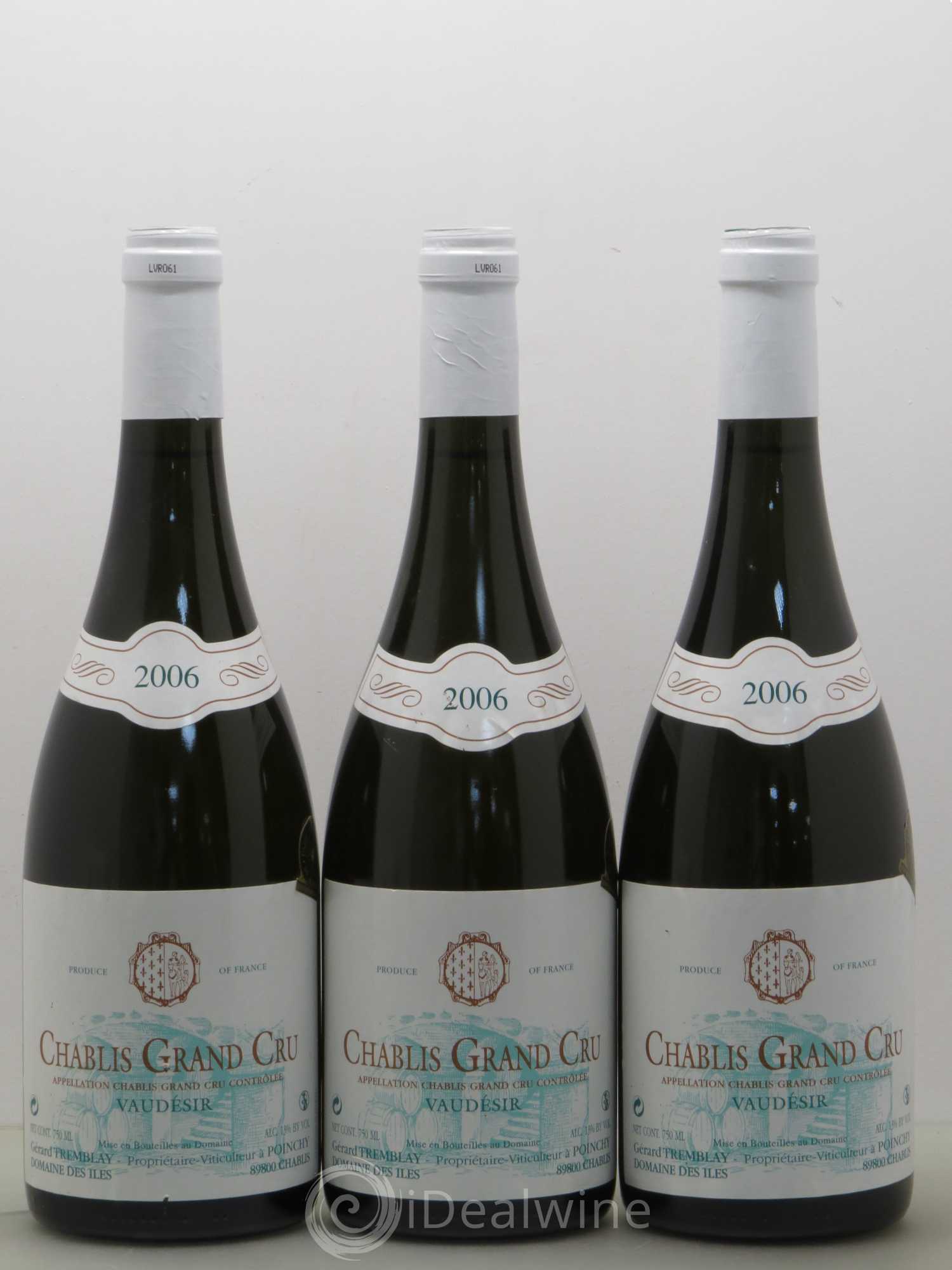 Chablis Grand Cru Vaudesir G. Tremblay 2006 - Posten von 3 Flaschen - 0