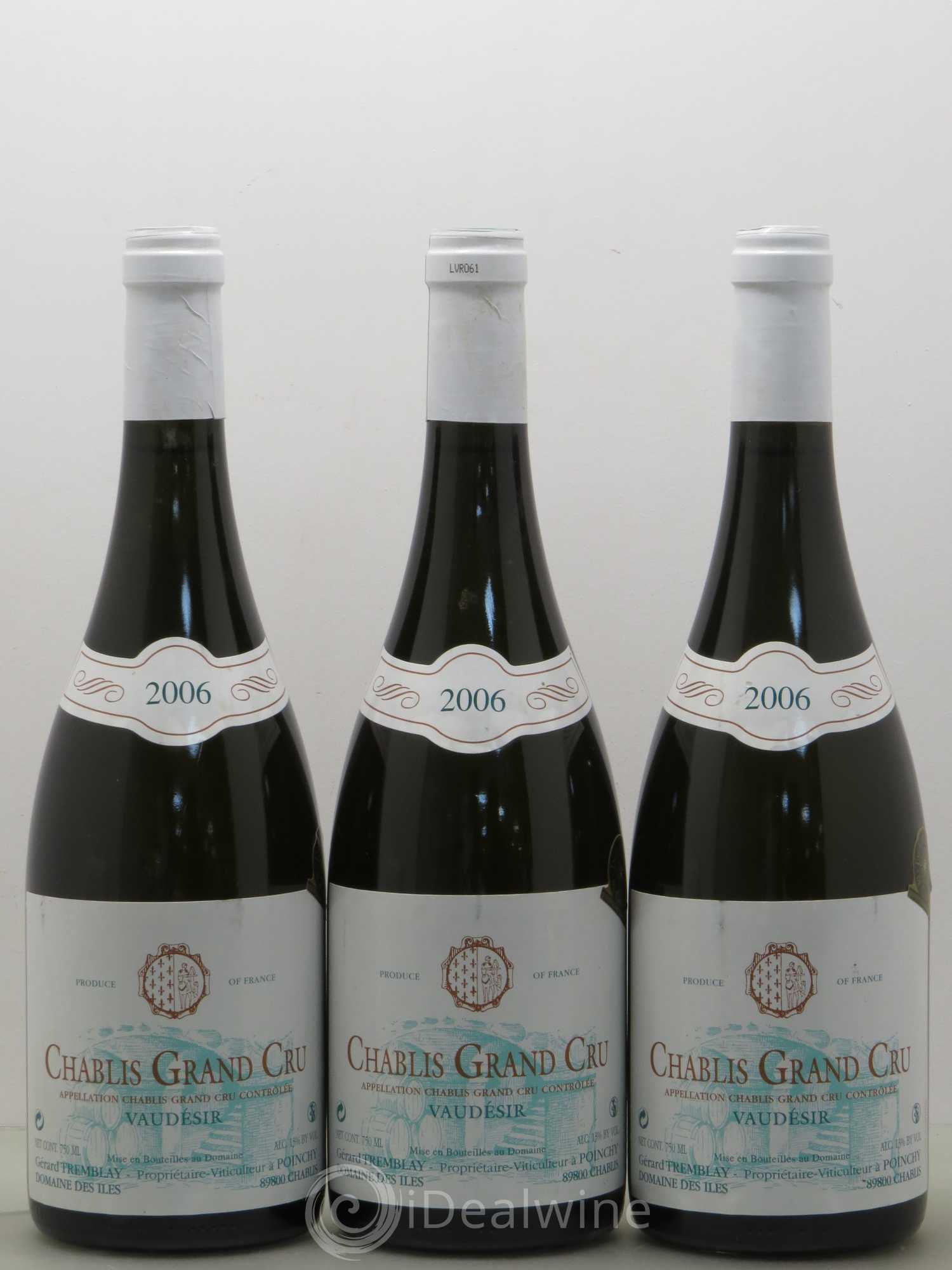 Chablis Grand Cru Vaudesir G. Tremblay 2006 - Posten von 3 Flaschen - 0