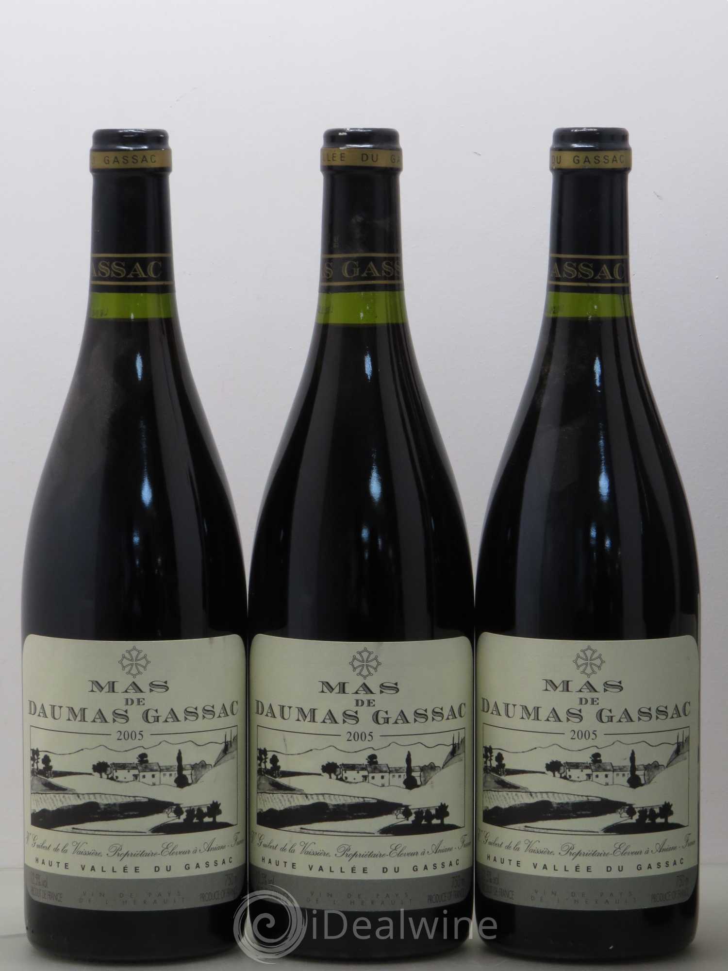 Saint-Guilhem-le-Désert - Cité d'Aniane Mas Daumas Gassac Famille Guibert de La Vaissière 2005 - Lot de 6 bouteilles - 1