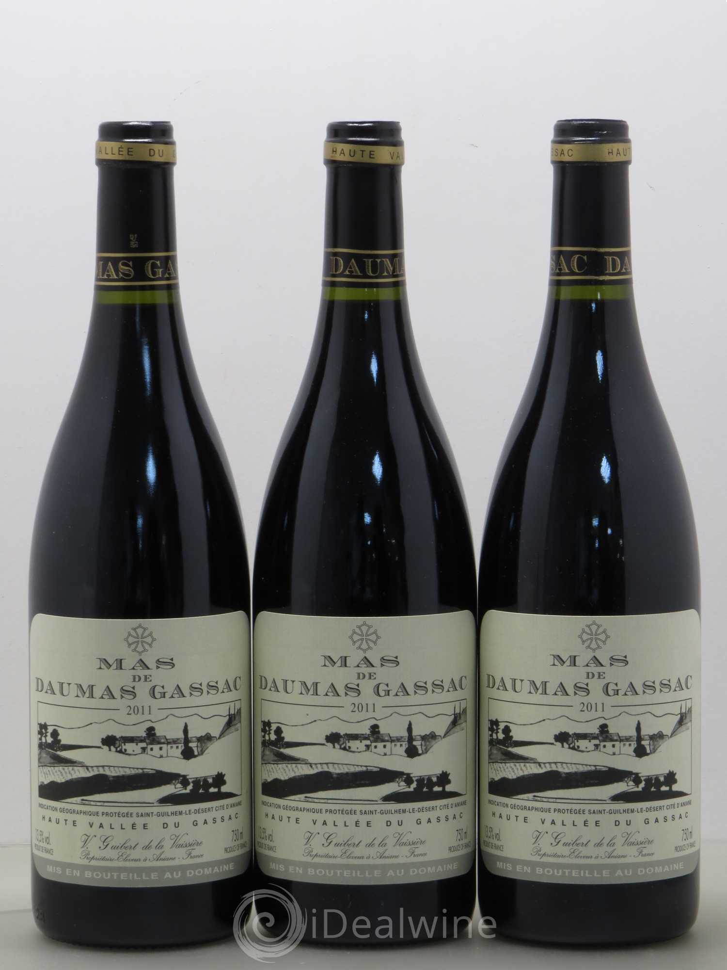 Saint-Guilhem-le-Désert - Cité d'Aniane Mas Daumas Gassac Famille Guibert de La Vaissière 2011 - Lot de 6 bouteilles - 2