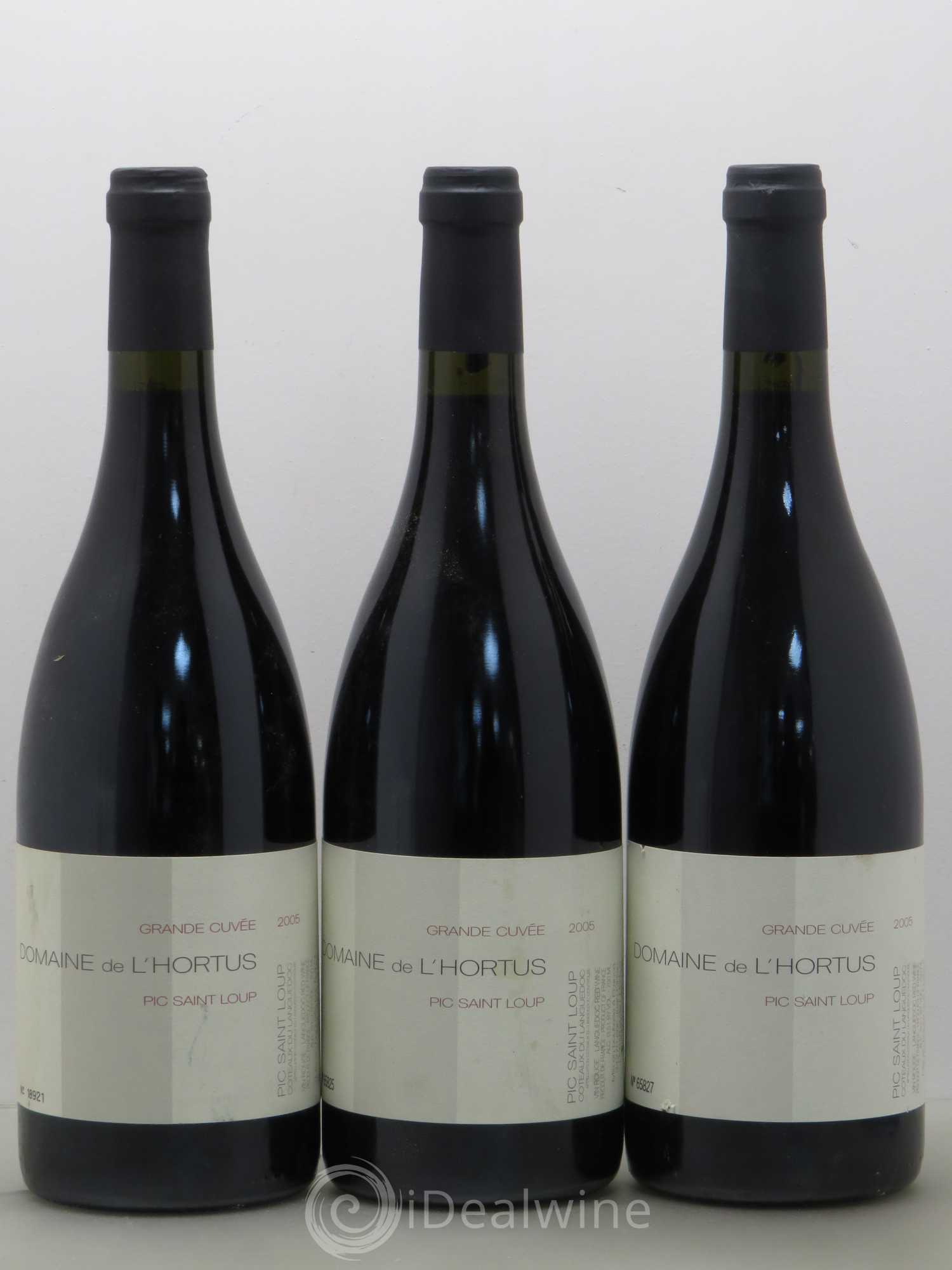 Pic Saint-Loup Domaine de L'Hortus Grande Cuvée Famille Orliac 2005 - Lot de 3 bouteilles - 0