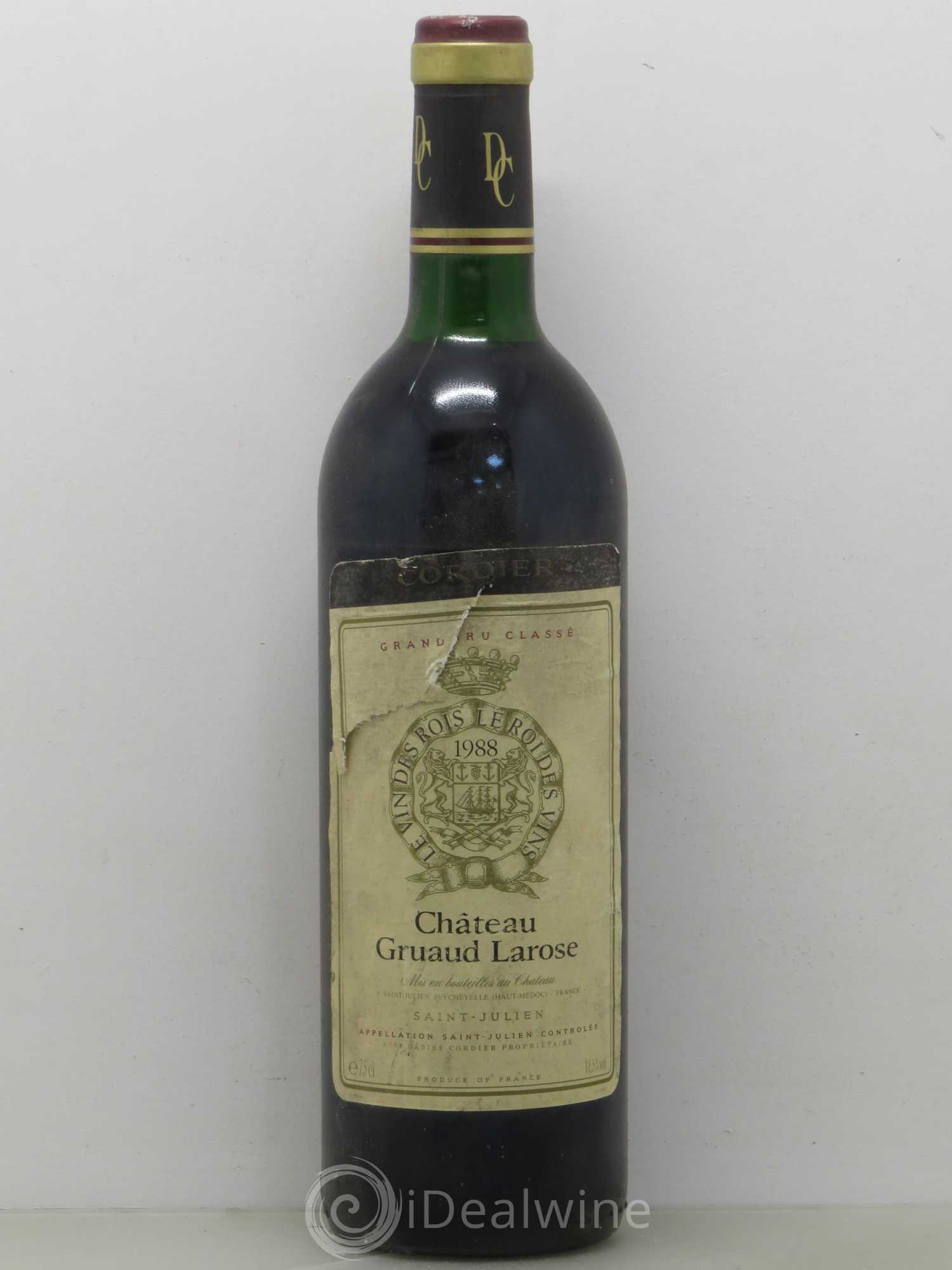 Château Gruaud Larose 2ème Grand Cru Classé 1988 - Lot de 1 bouteille - 0