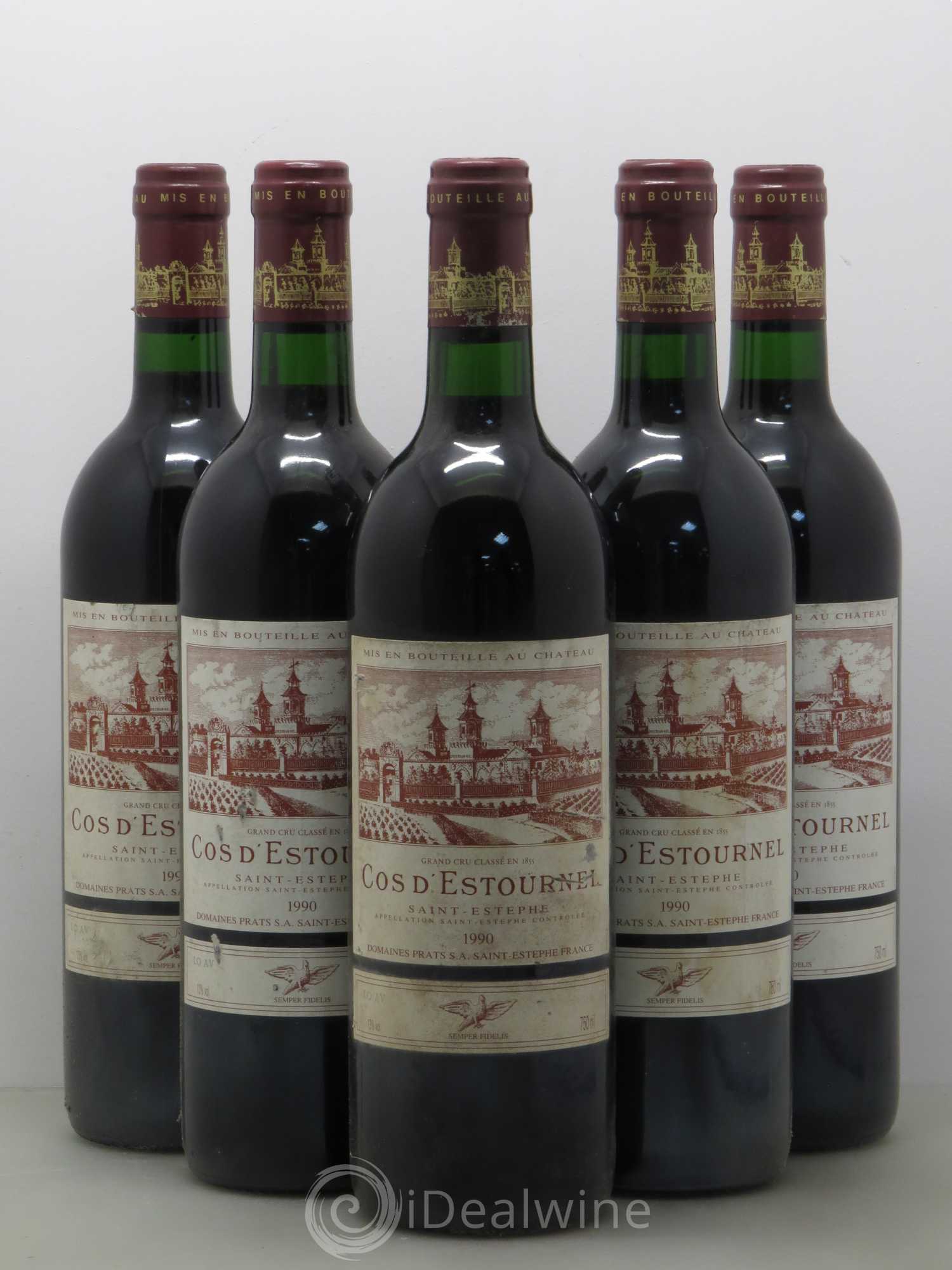 Cos d'Estournel 2ème Grand Cru Classé 1990 - Lot de 5 bouteilles - 0