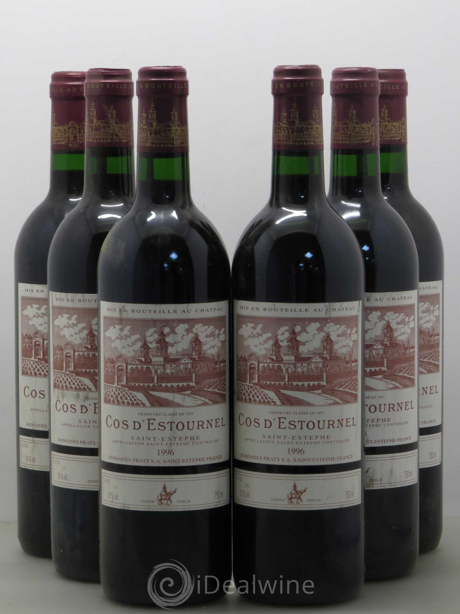 Cos d'Estournel 2ème Grand Cru Classé 1996 - Lot de 6 bouteilles - 0