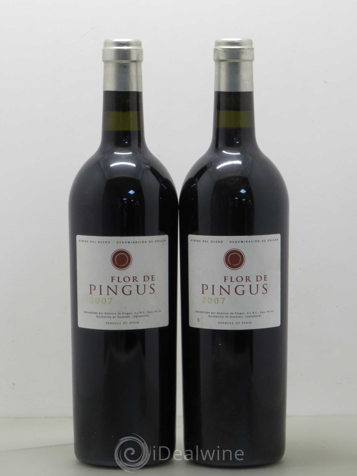Ribera Del Duero Flor de Pingus Dominio de Pingus - Peter Sisseck 2007 - Lot de 2 bouteilles - 0
