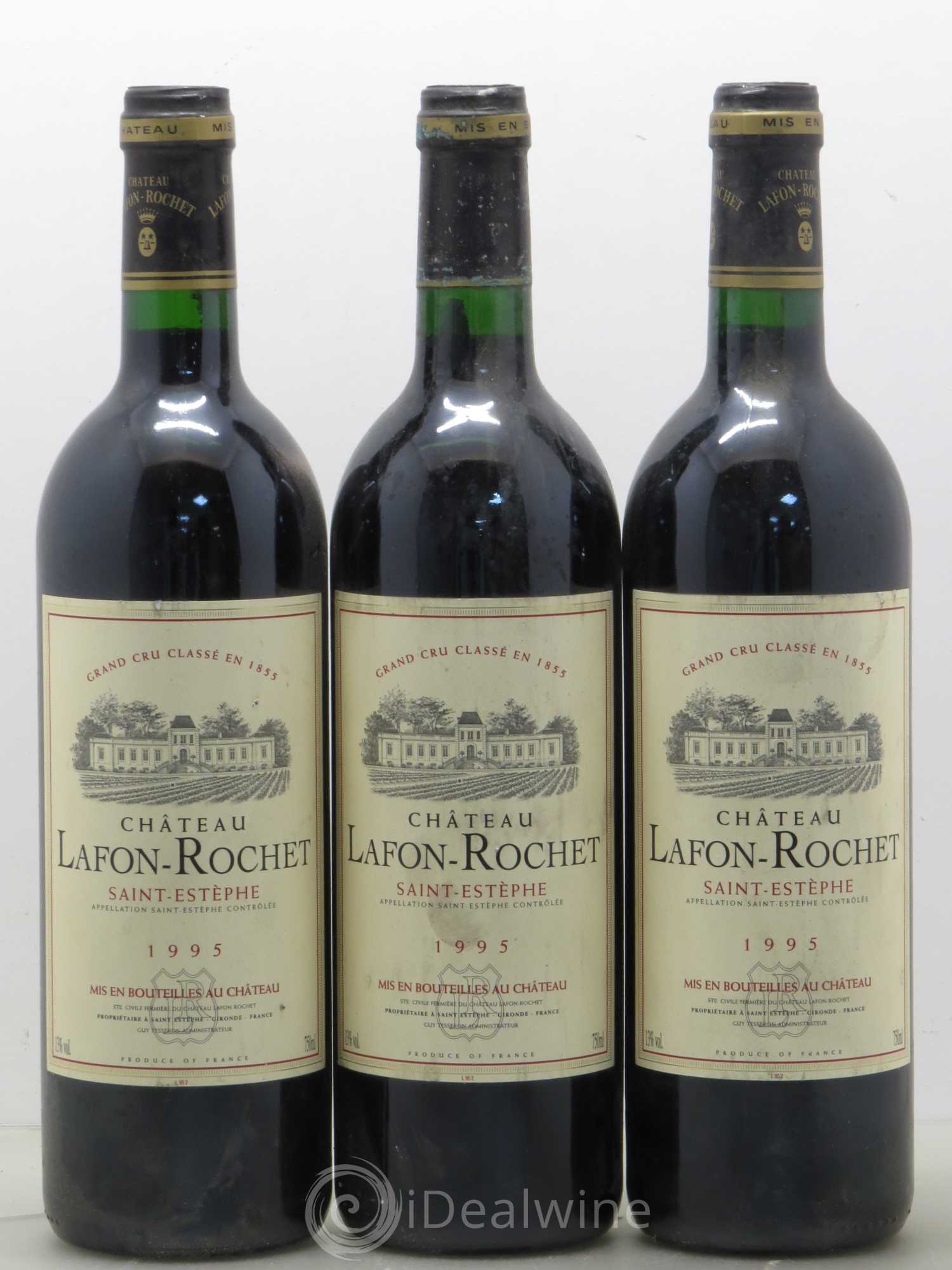Château Lafon Rochet 4ème Grand Cru Classé 1995 - Lot de 12 bouteilles - 4