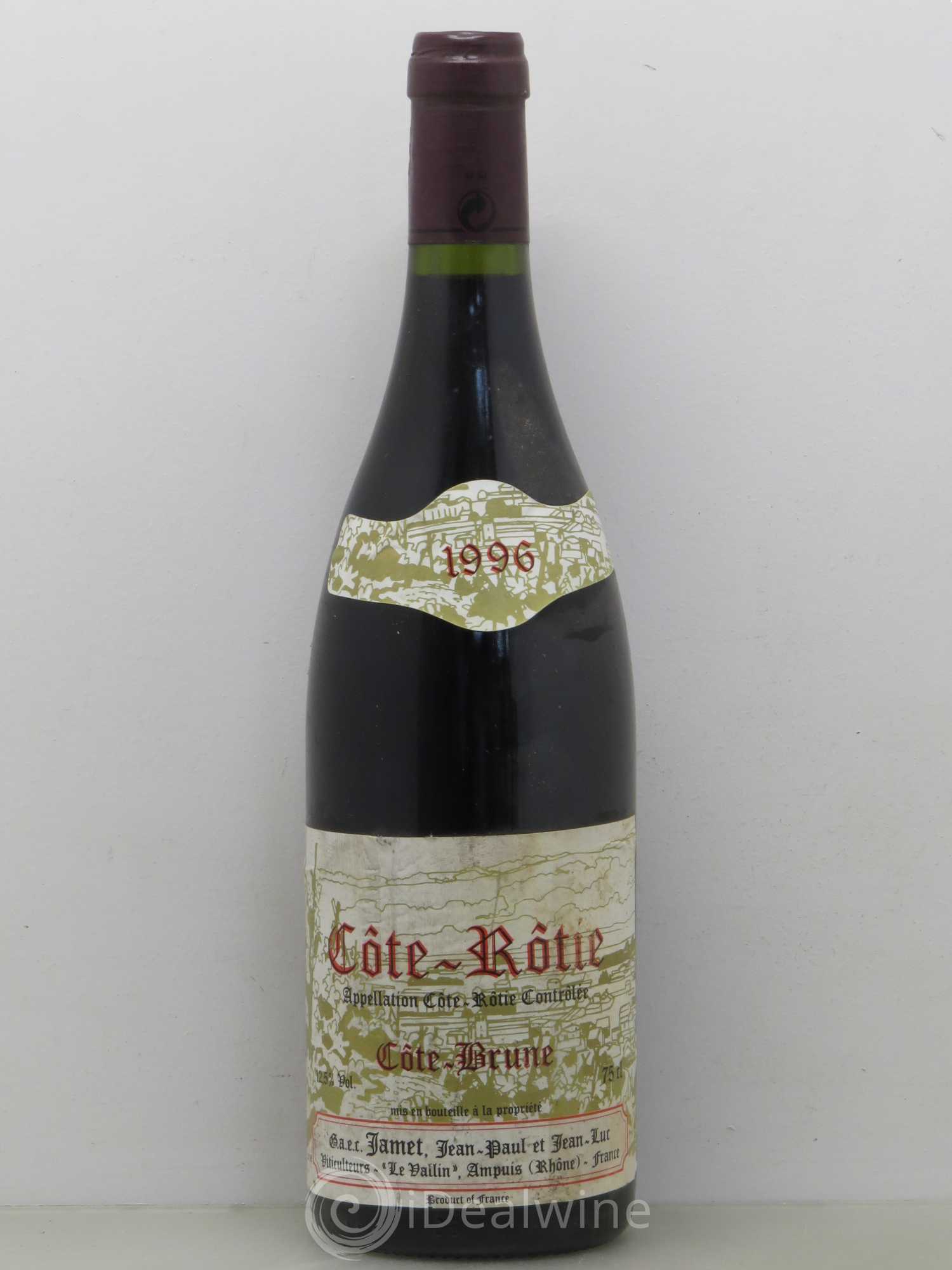 Côte-Rôtie Côte Brune Jamet (Domaine) 1996 - Lot de 1 bouteille - 0