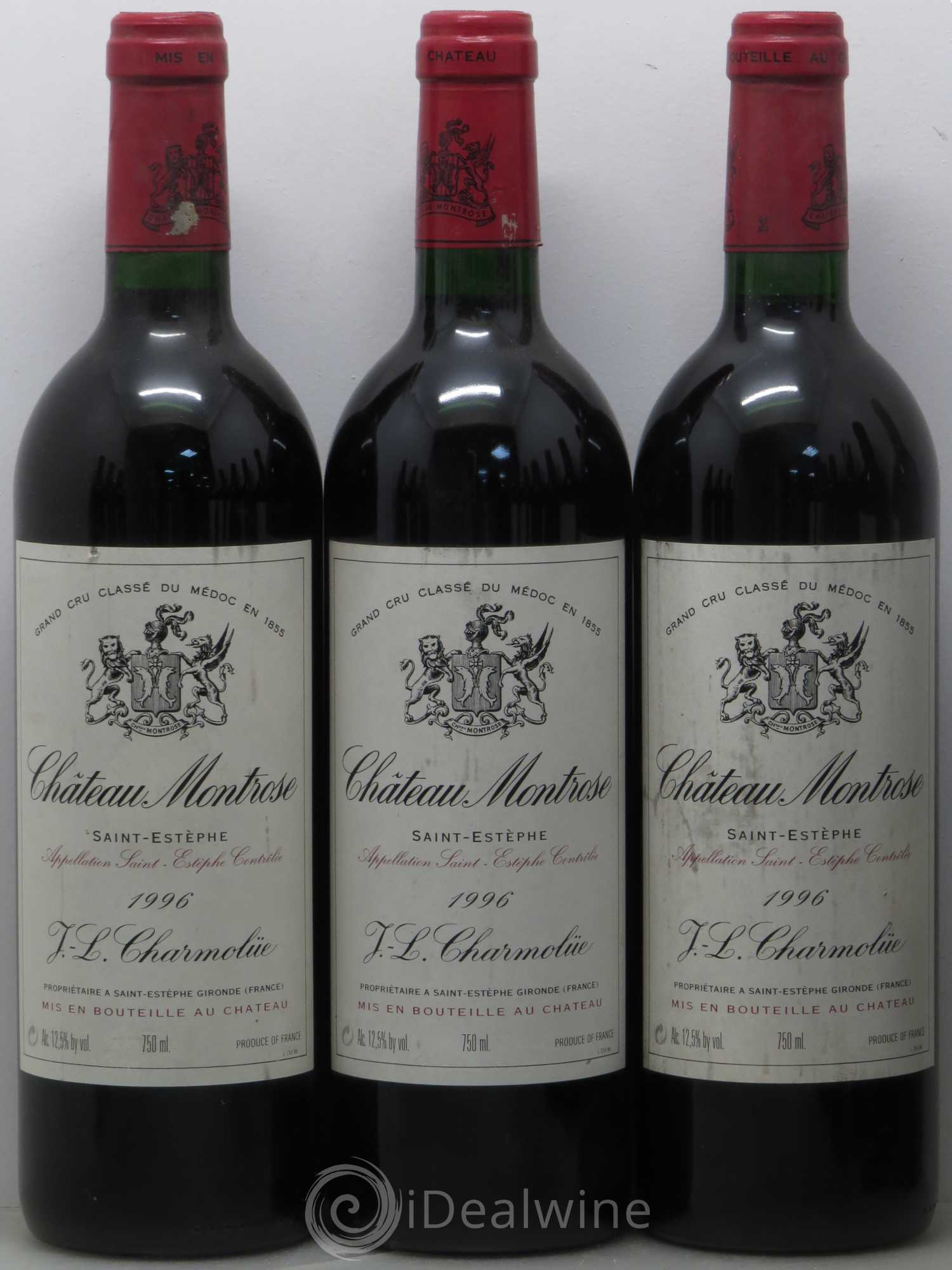 Château Montrose 2ème Grand Cru Classé 1996 - Lot de 12 bouteilles - 1