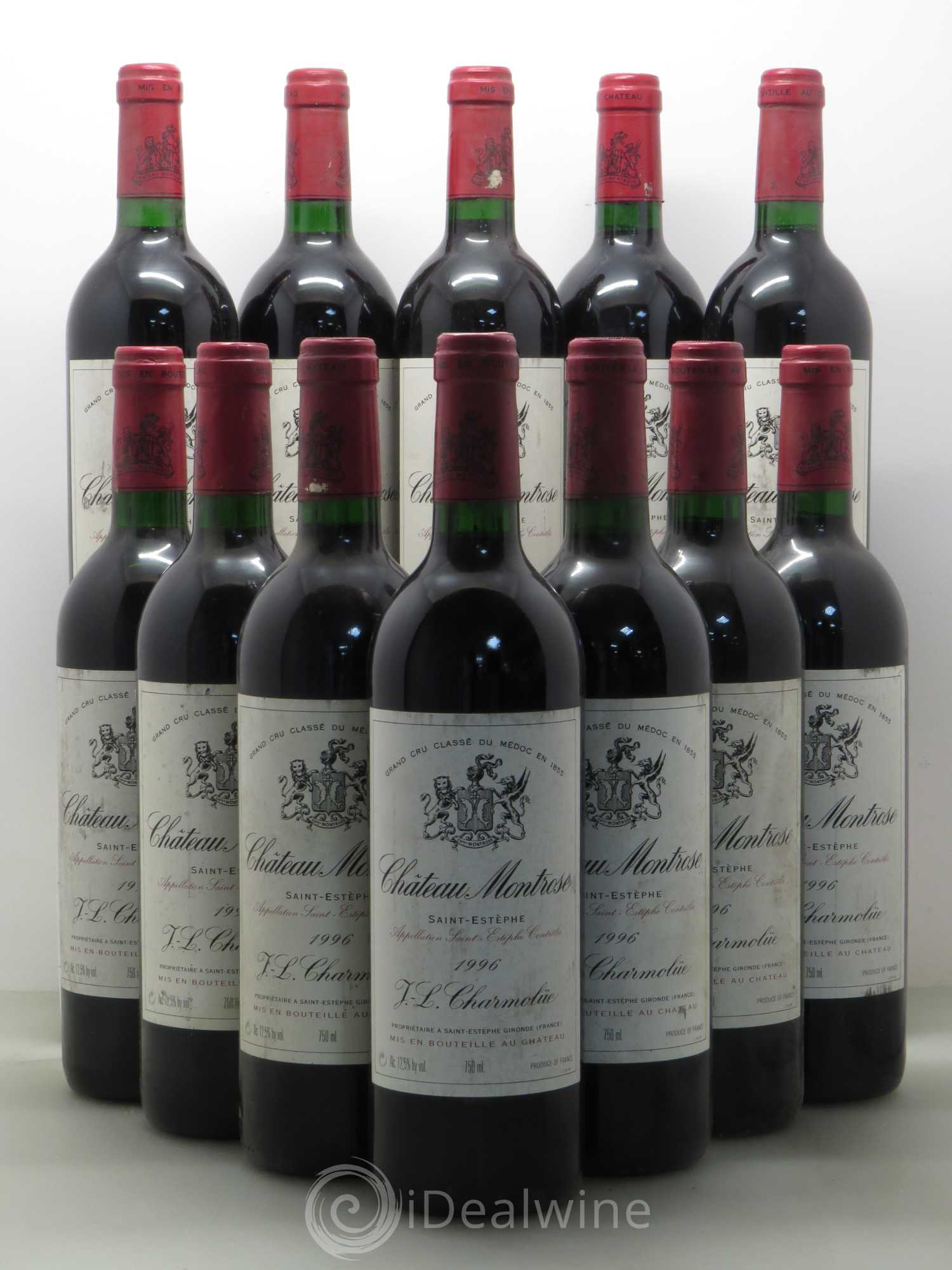 Château Montrose 2ème Grand Cru Classé 1996 - Lot de 12 bouteilles - 0