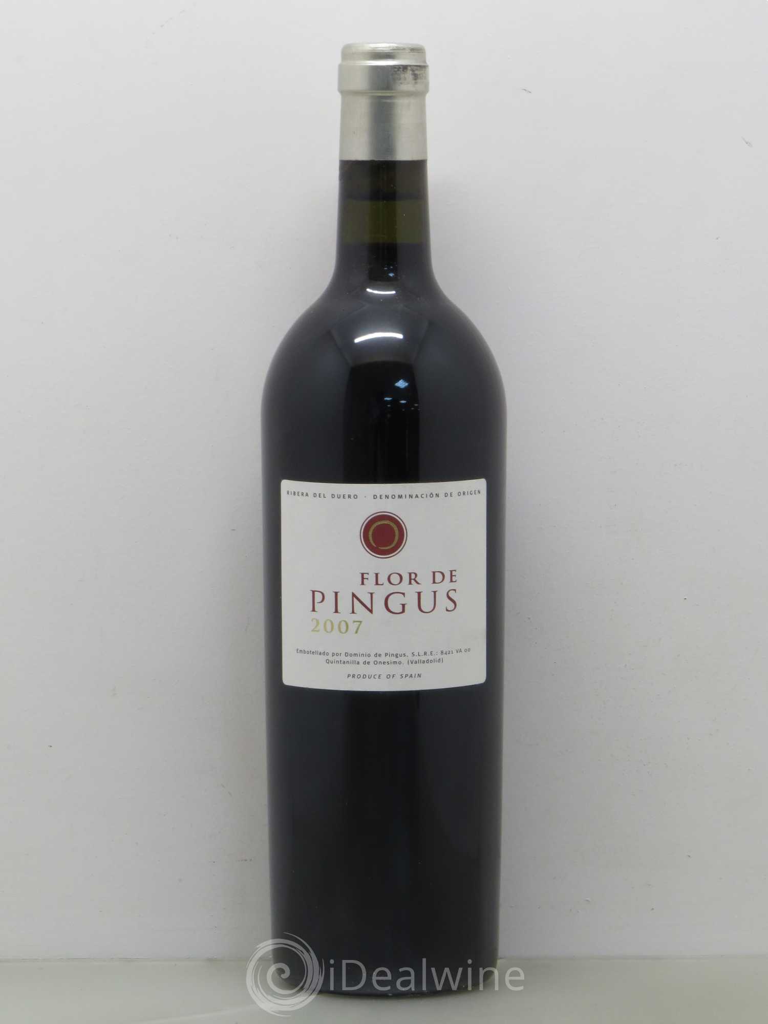 Ribera Del Duero Flor de Pingus Dominio de Pingus - Peter Sisseck 2007 - Lot de 1 bouteille - 0