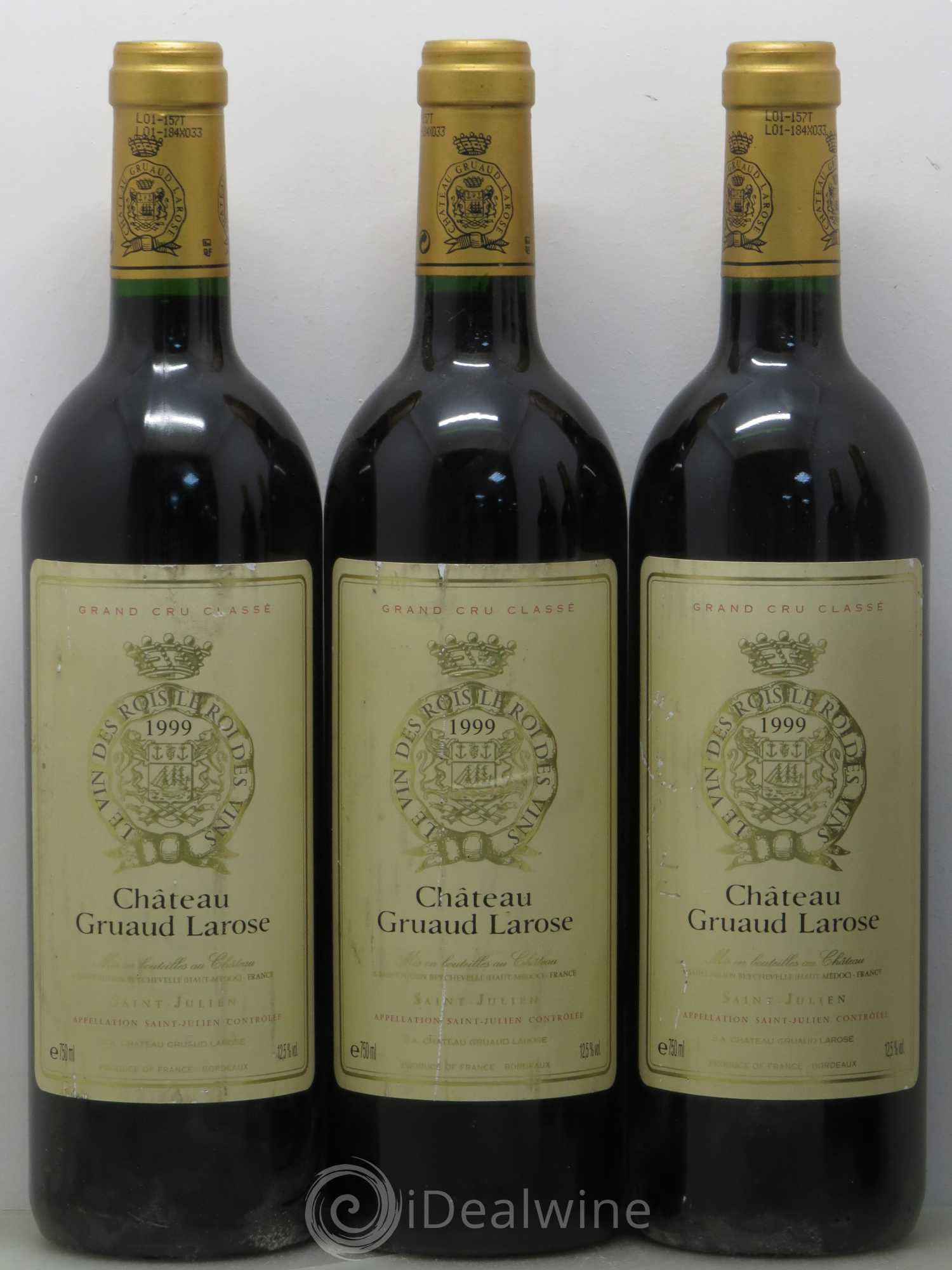 Château Gruaud Larose 2ème Grand Cru Classé 1999 - Lot de 5 bouteilles - 1