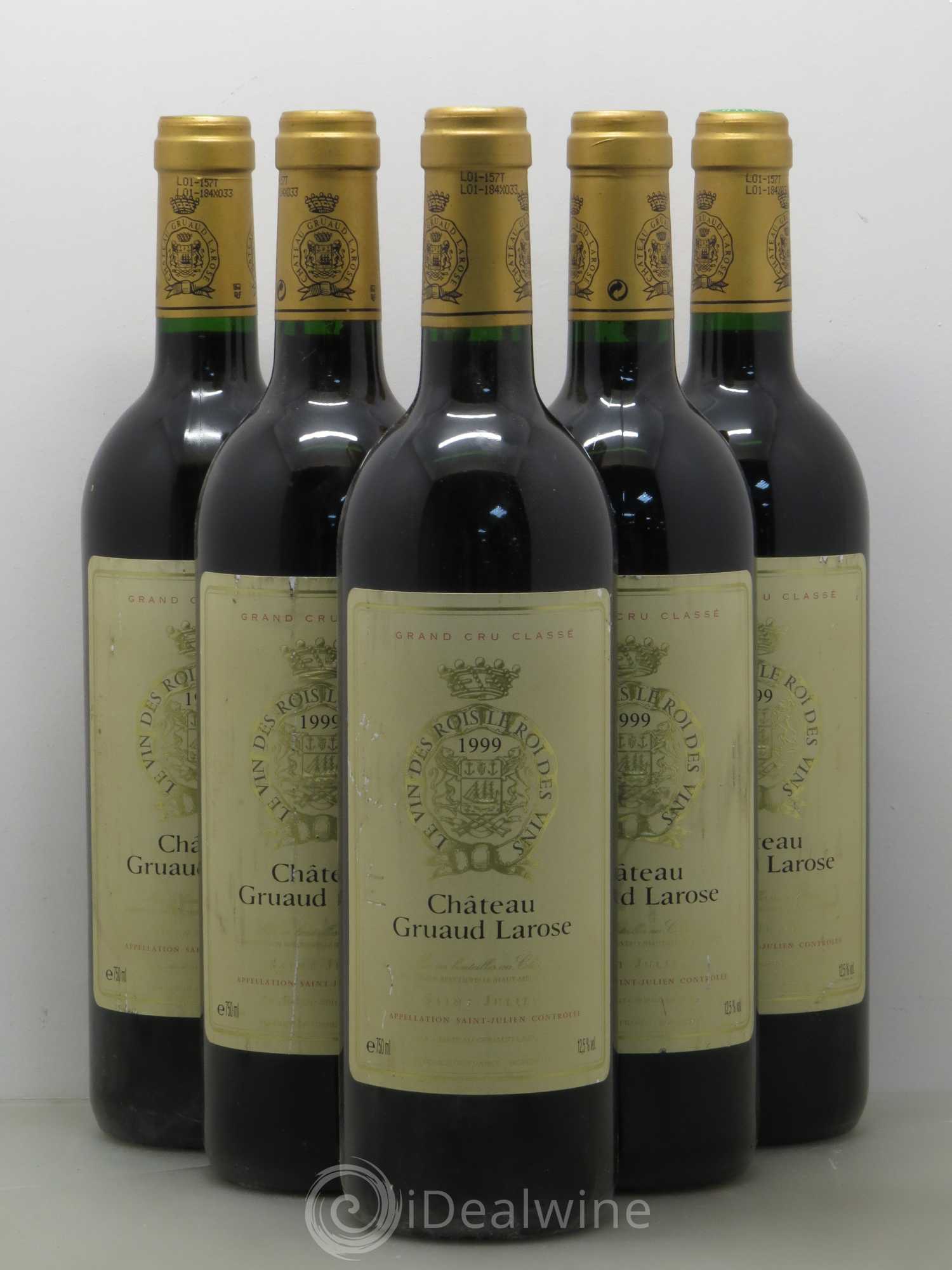 Château Gruaud Larose 2ème Grand Cru Classé 1999 - Lot de 5 bouteilles - 0