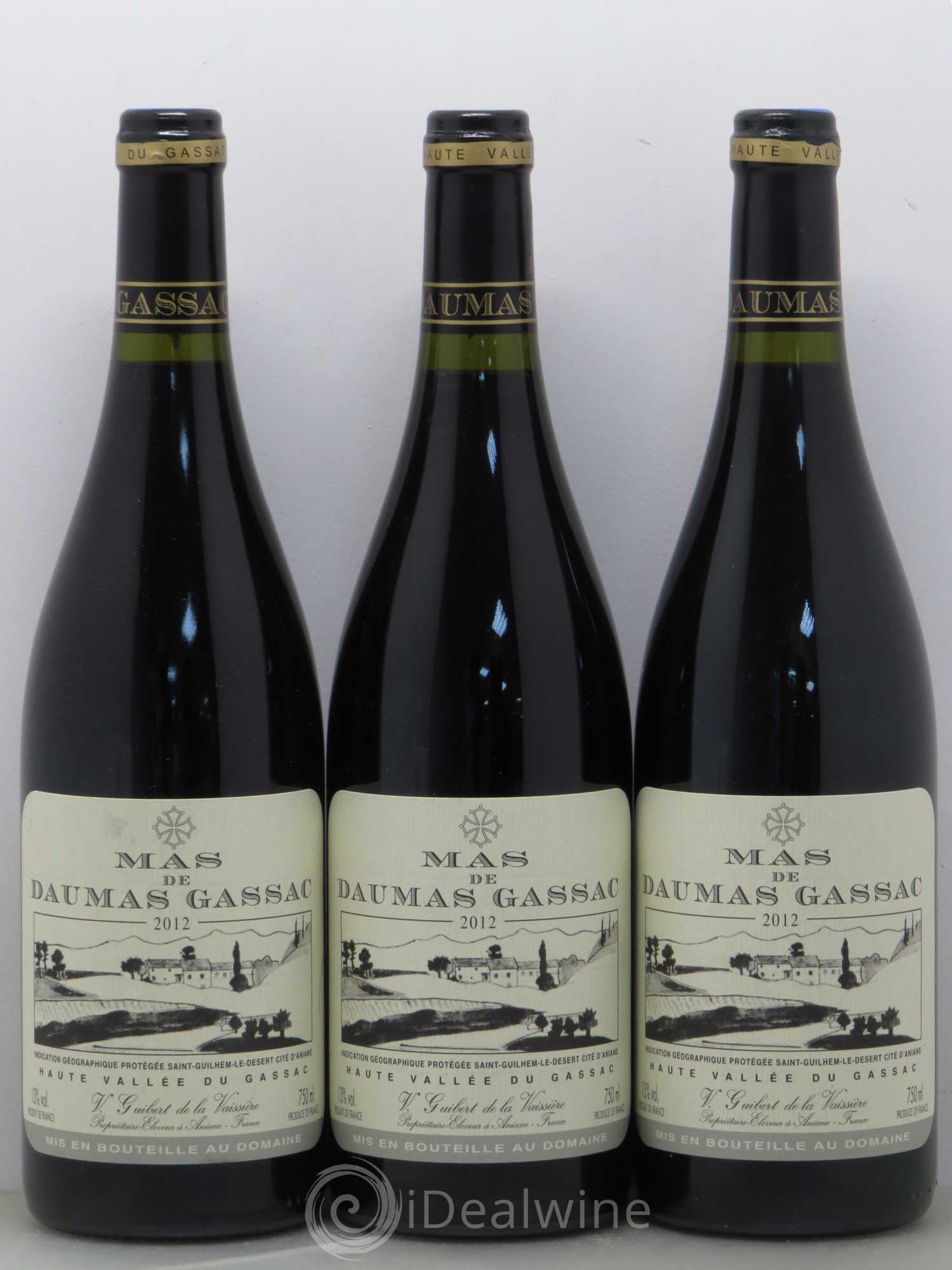 Saint-Guilhem-le-Désert - Cité d'Aniane Mas Daumas Gassac Famille Guibert de La Vaissière 2012 - Lot de 6 bouteilles - 2