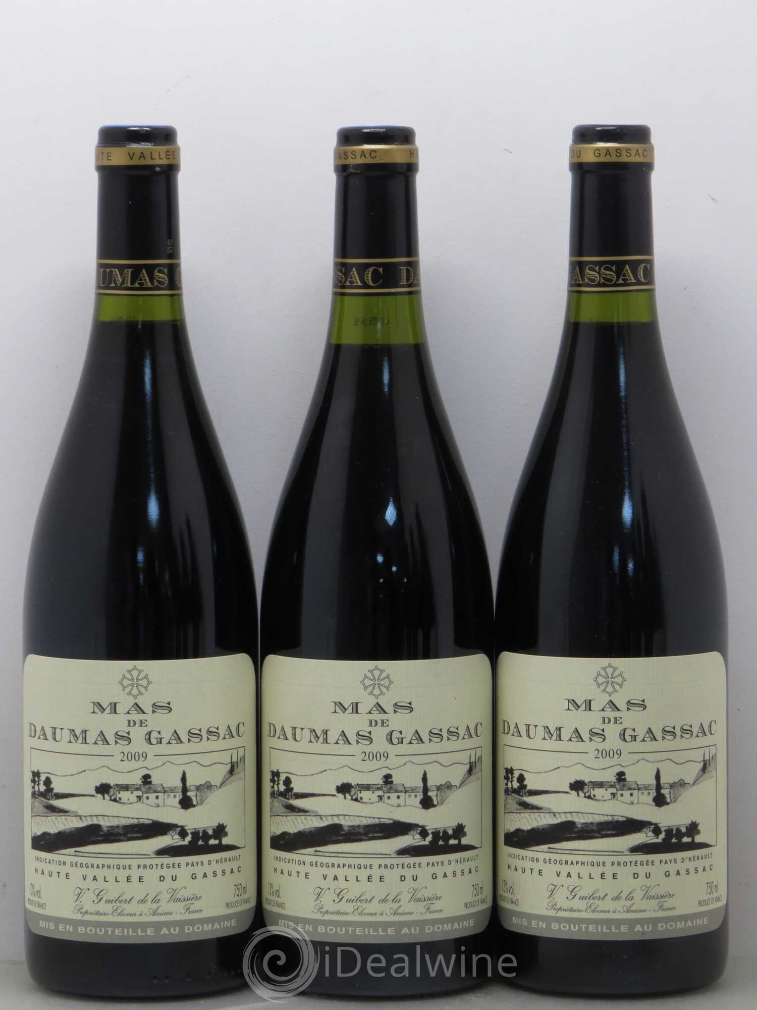 Saint-Guilhem-le-Désert - Cité d'Aniane Mas Daumas Gassac Famille Guibert de La Vaissière 2009 - Lot de 6 bouteilles - 2