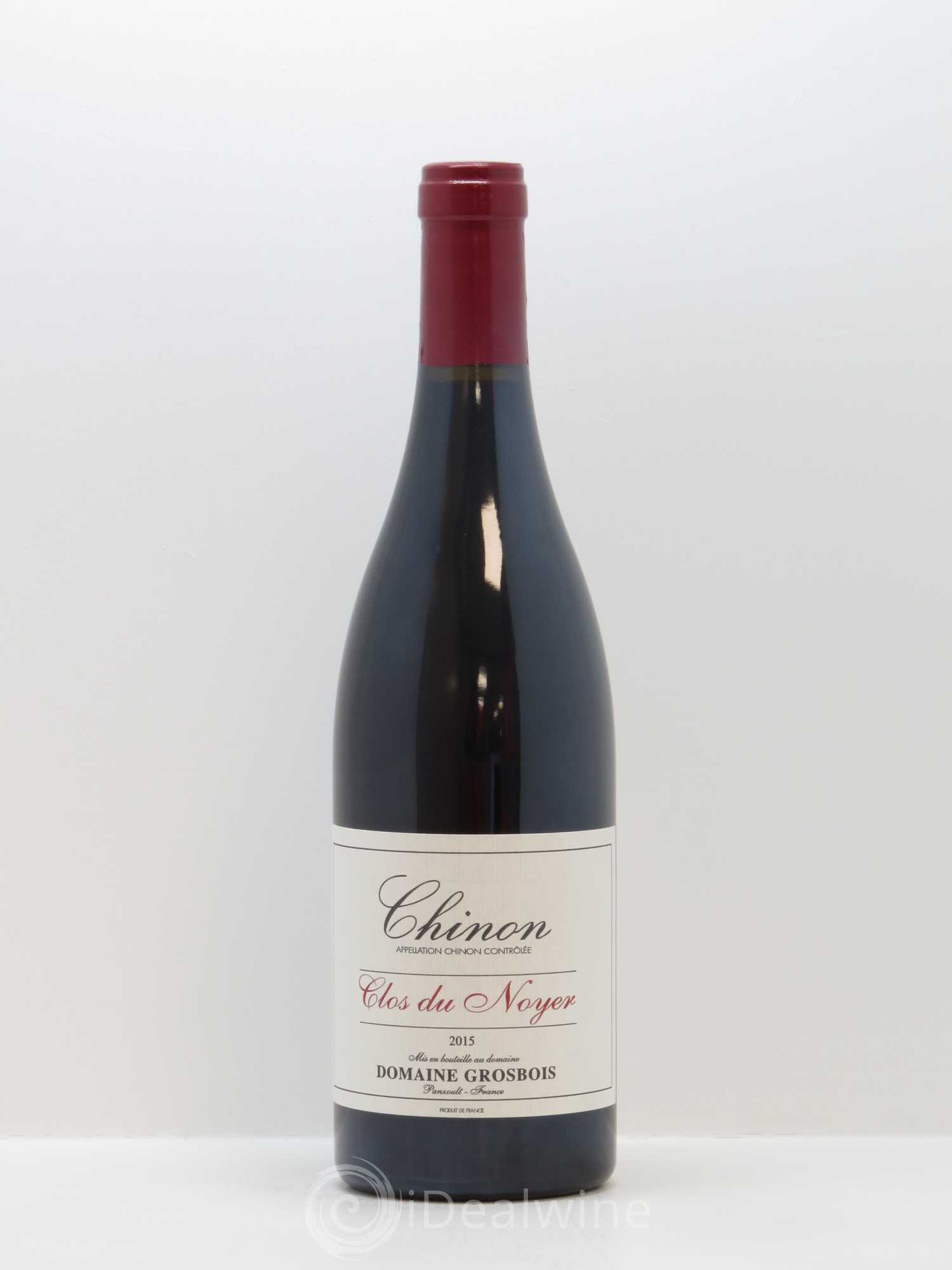 Chinon Clos du Noyer Domaine Grosbois 2015 - Lot de 1 bouteille - 0