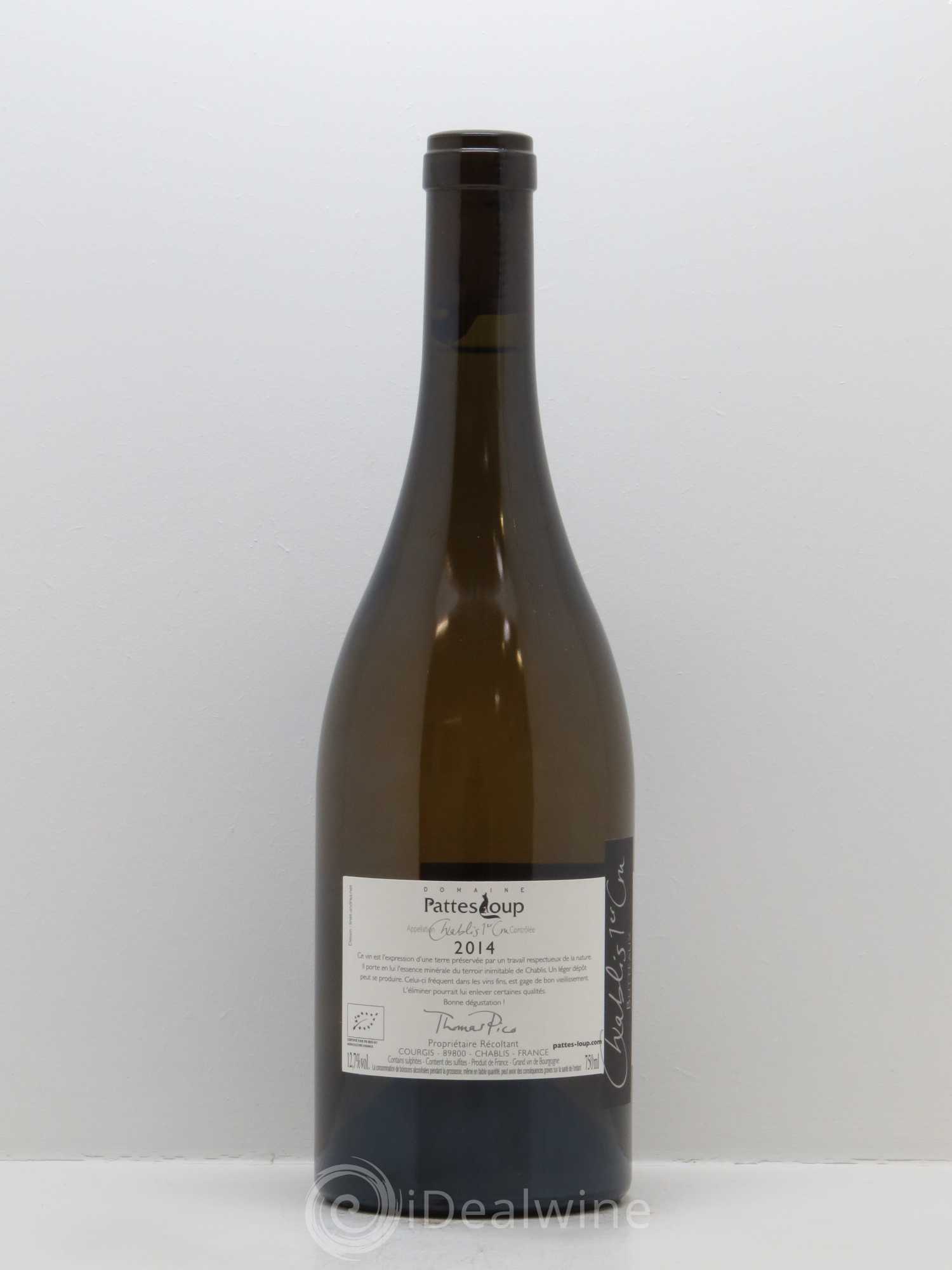 Chablis 1er Cru Butteaux Pattes Loup (Domaine) 2014 - Lot de 1 bouteille - 1