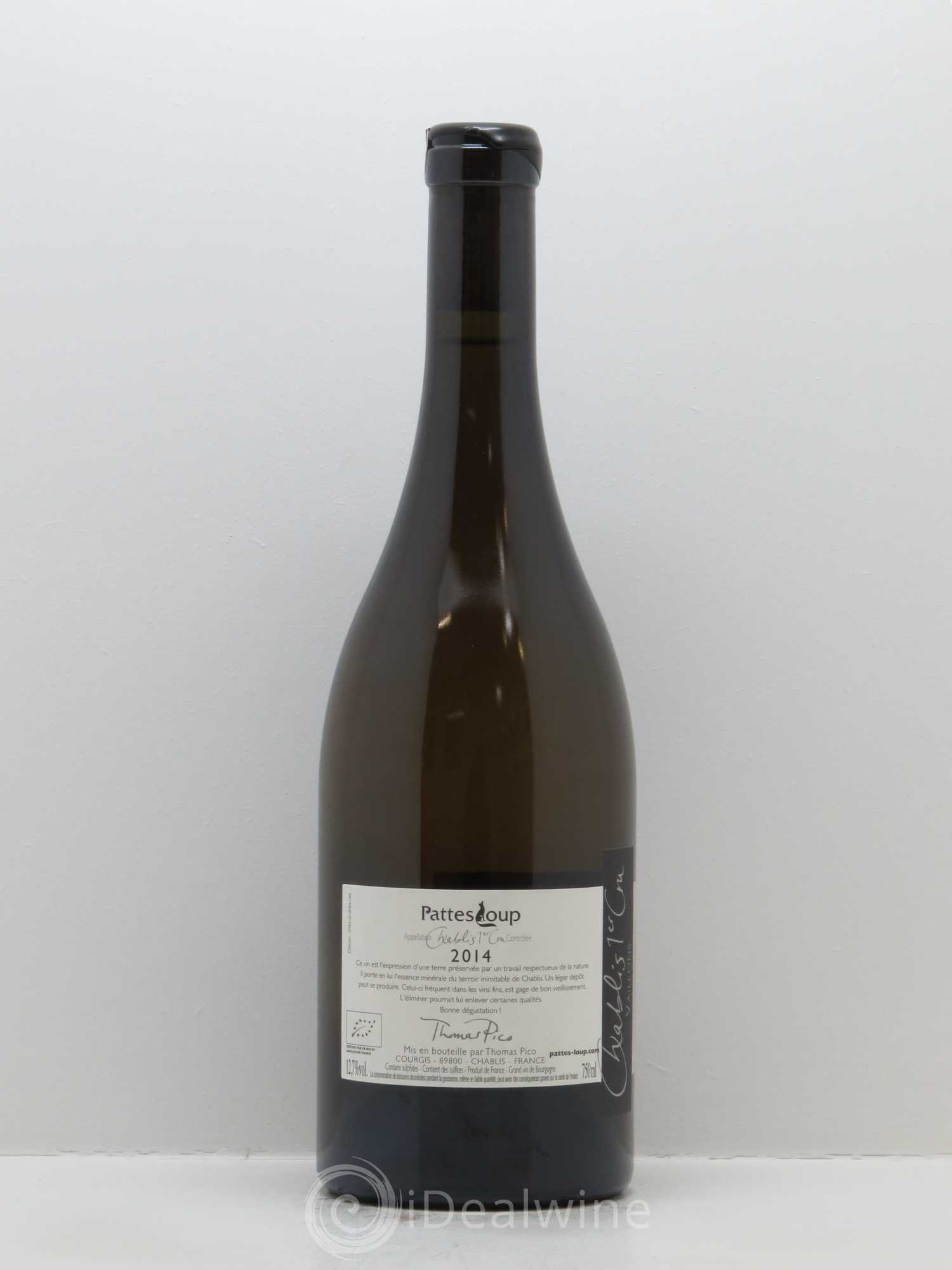 Chablis 1er Cru Vaillons Pattes Loup (Domaine) 2014 - Lot de 1 bouteille - 1