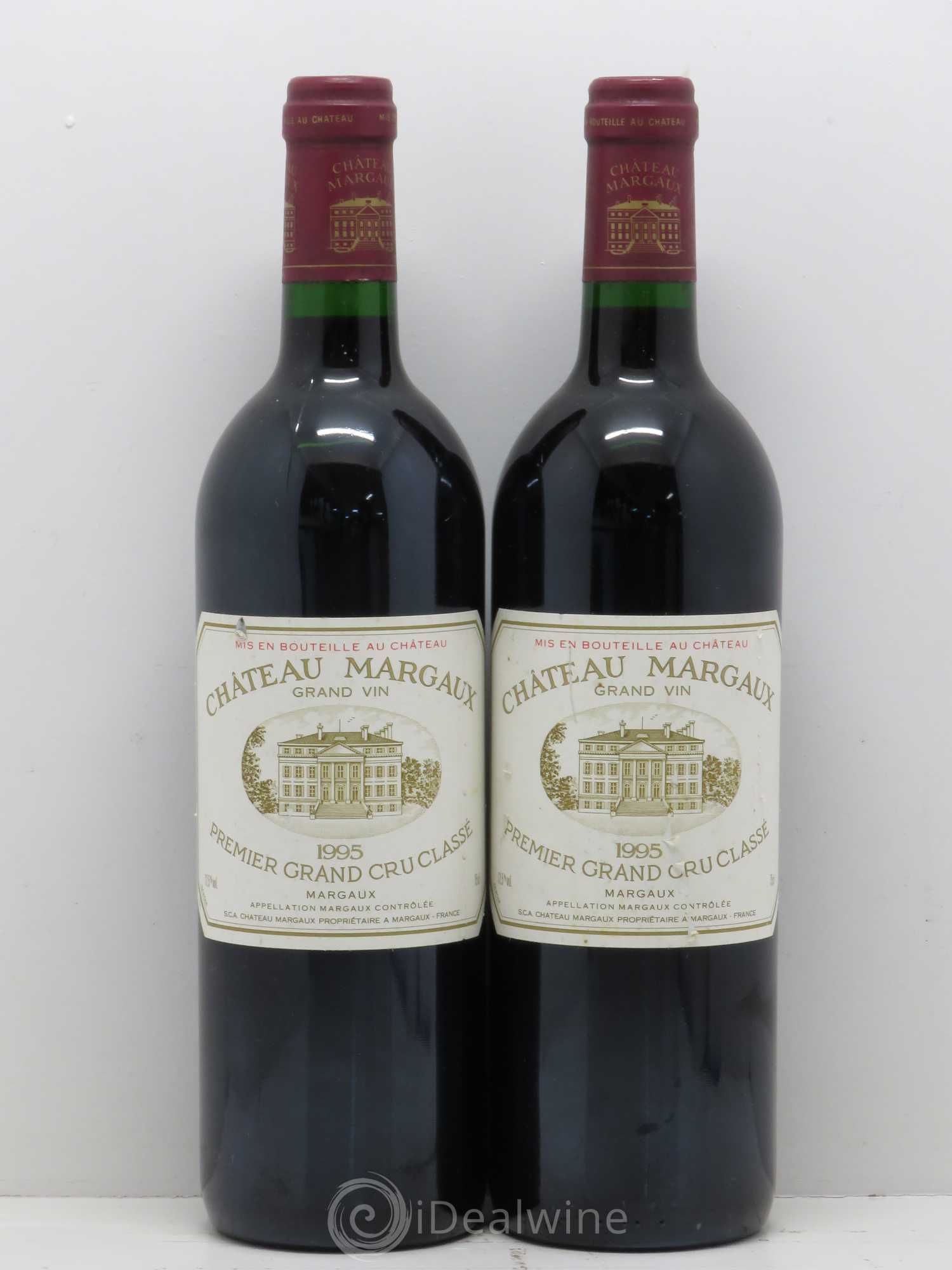 Château Margaux 1er Grand Cru Classé 1995 - Lot de 2 bouteilles - 0