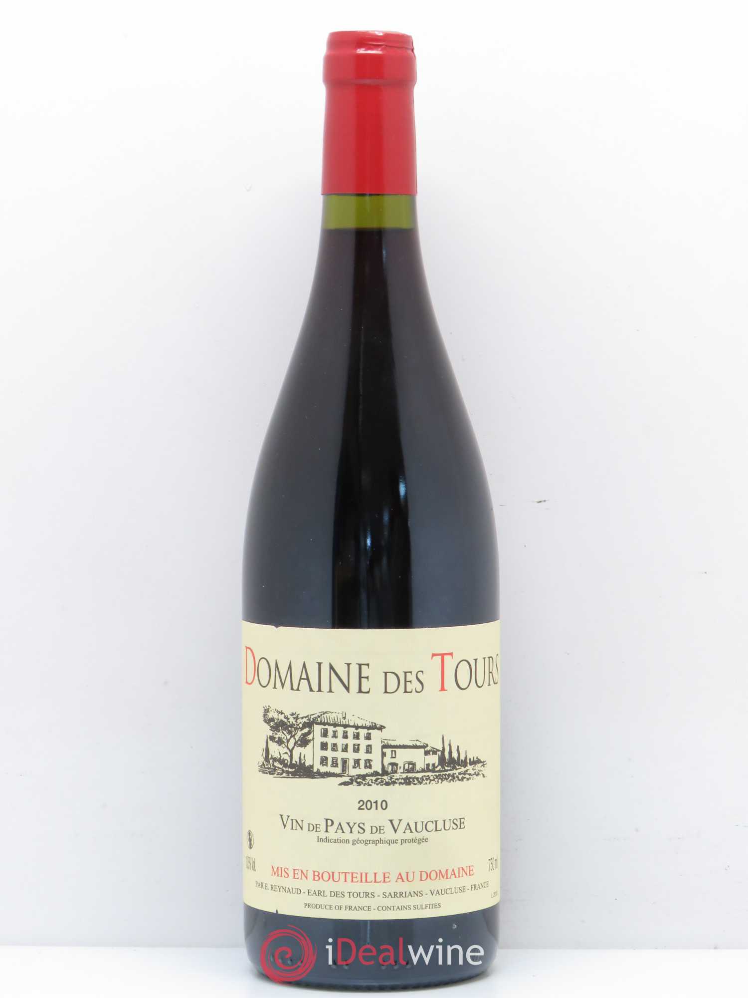 Vaucluse (Vin de Pays de Vaucluse) Domaine des Tours Emmanuel Reynaud 2010 - Lot de 1 bouteille - 0