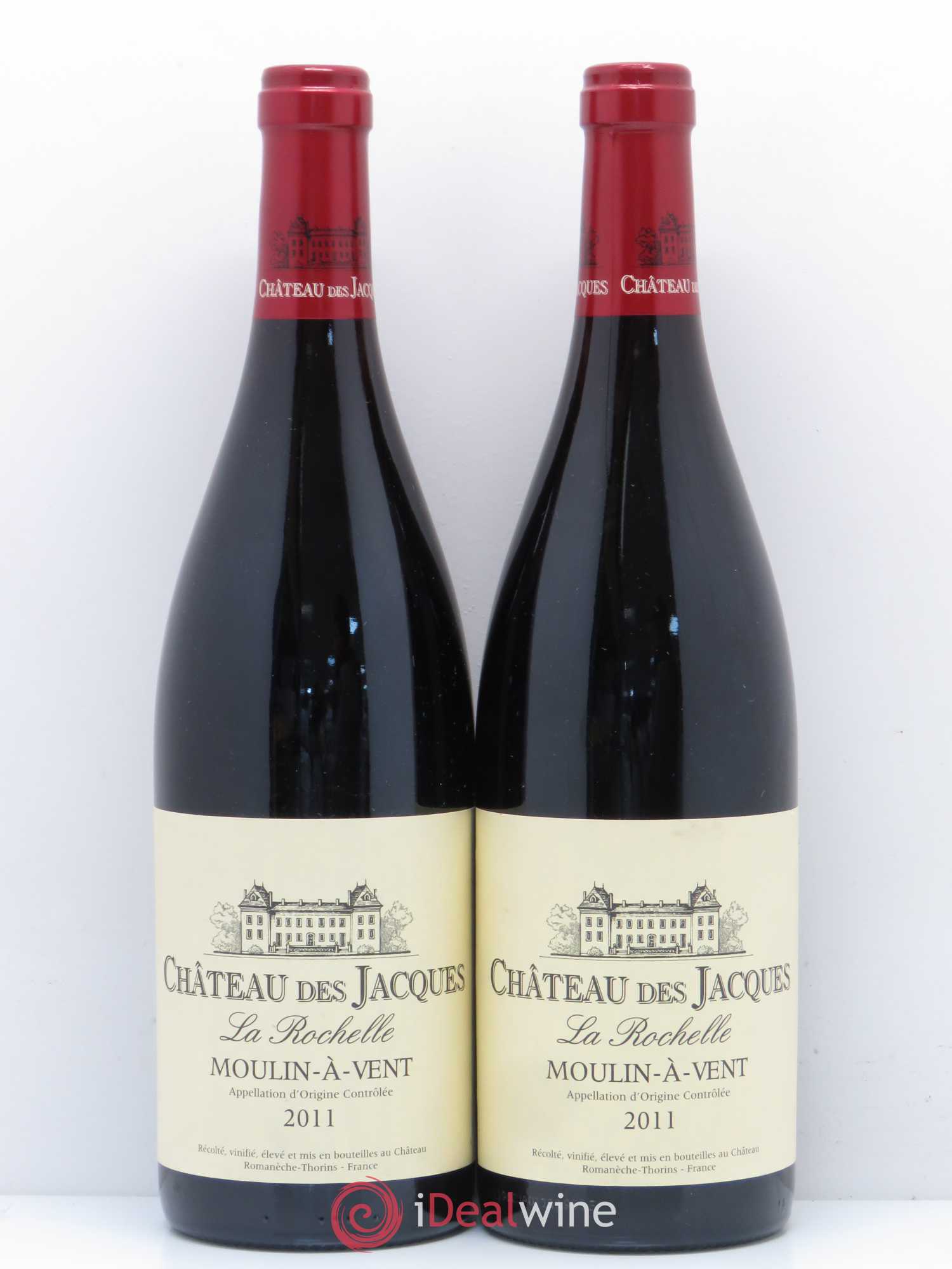 Moulin-à-Vent La Rochelle Château des Jacques 2011 - Lot de 2 bouteilles - 0