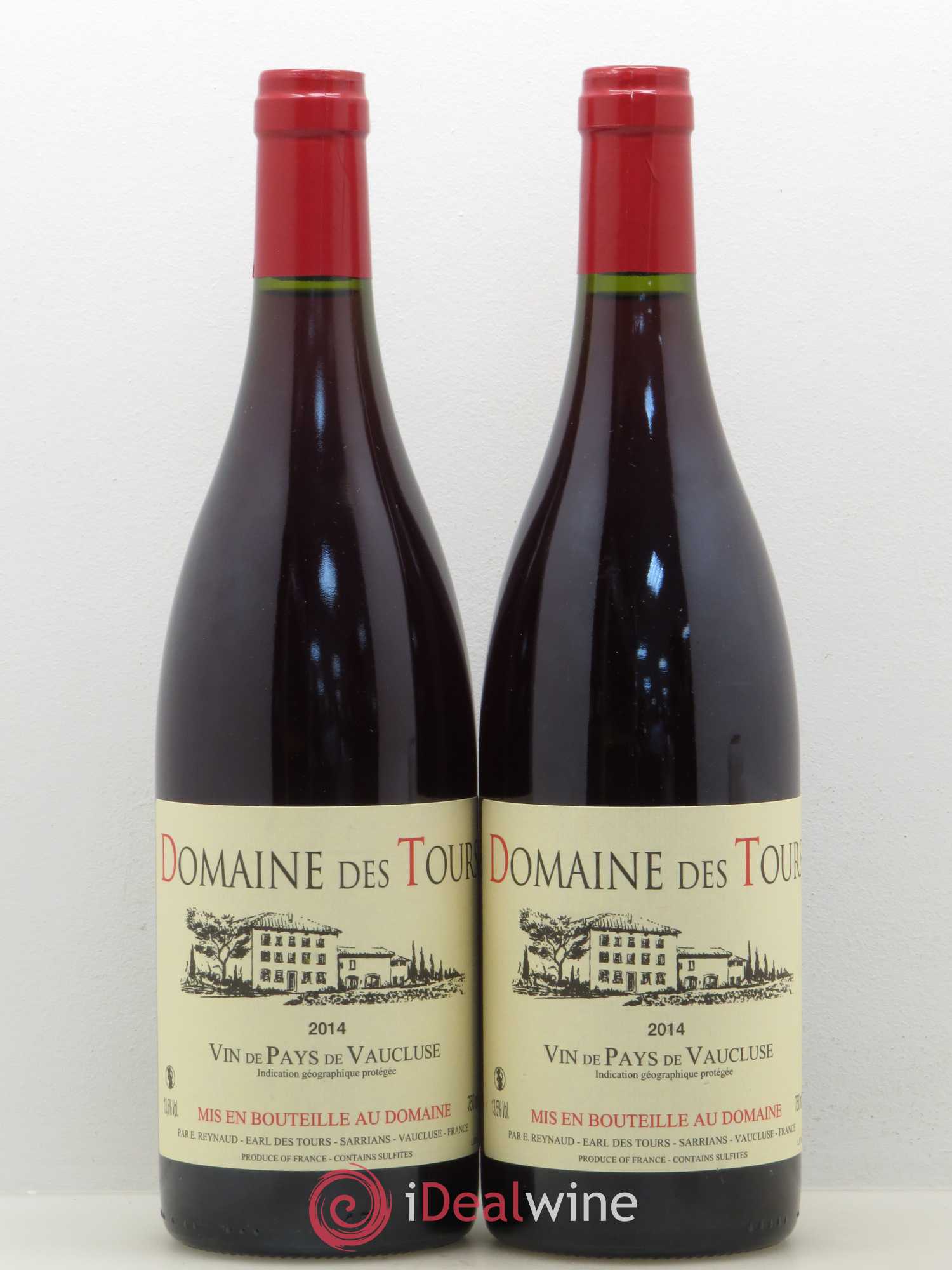 Vaucluse (Vin de Pays de Vaucluse) Domaine des Tours Emmanuel Reynaud 2014 - Lot de 2 bouteilles - 0