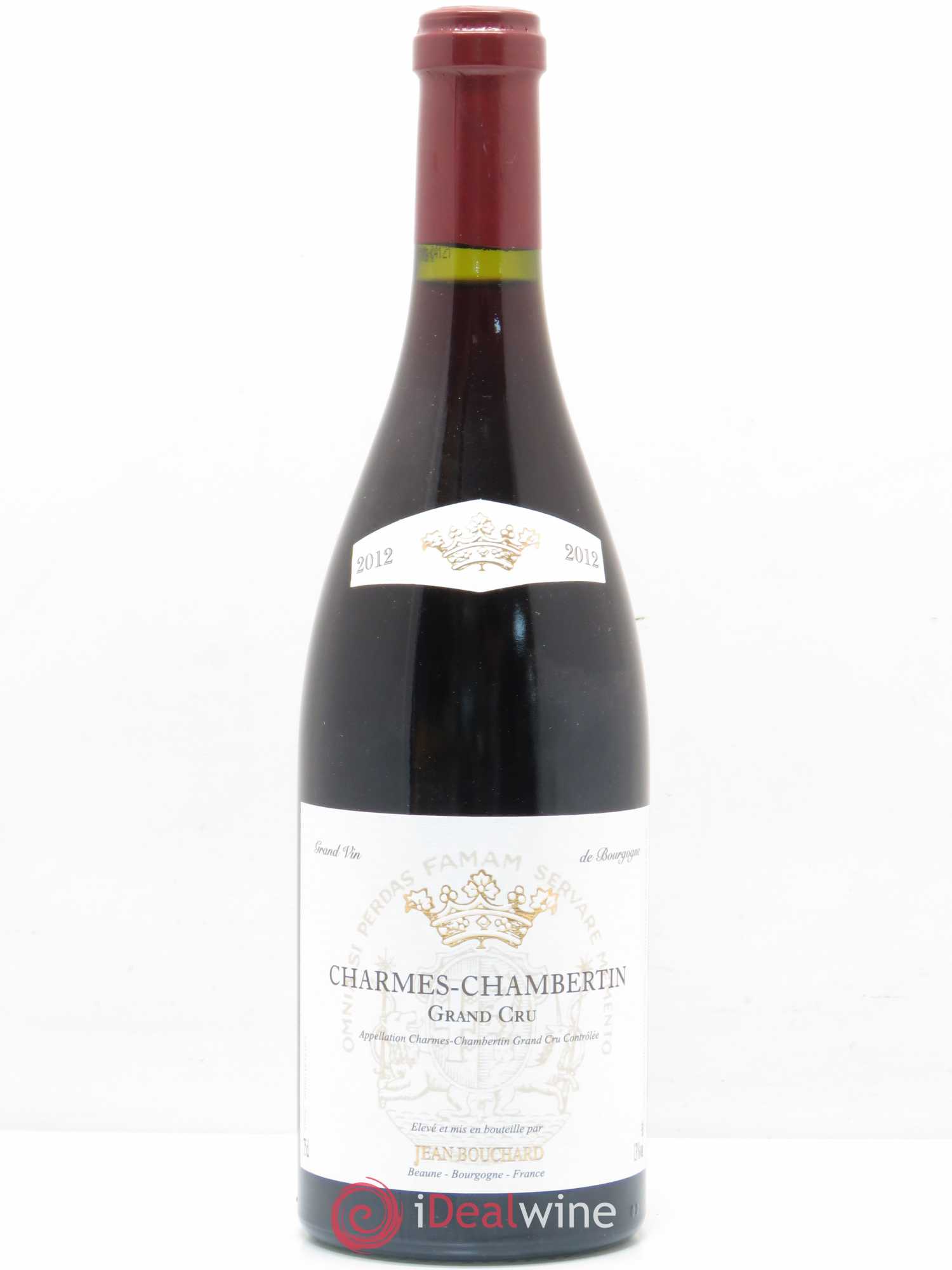 Charmes-Chambertin Grand Cru Jean Bouchard 2012 - Lot de 1 bouteille - 0