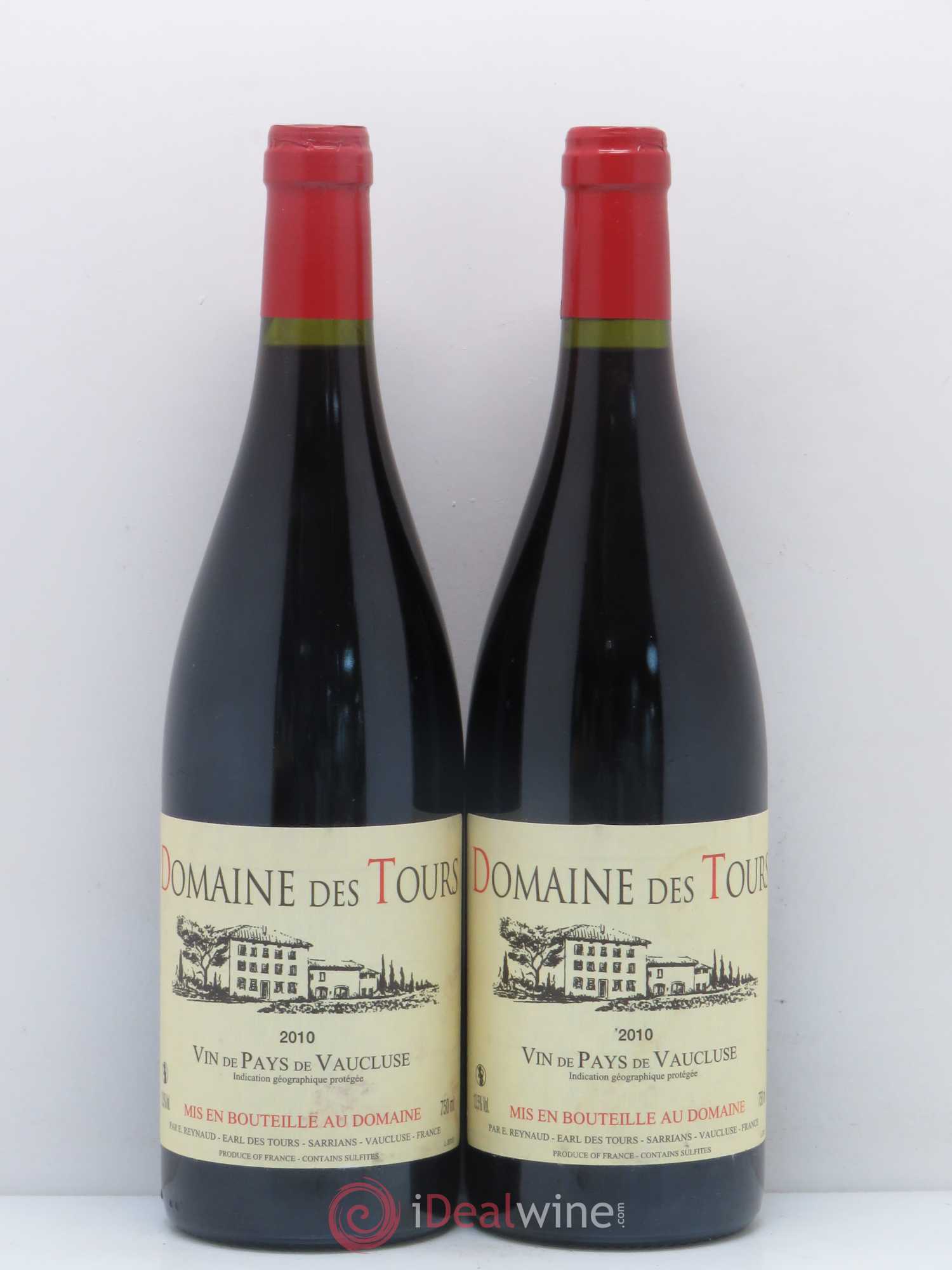 Vaucluse (Vin de Pays de Vaucluse) Domaine des Tours Emmanuel Reynaud 2010 - Lotto di 2 bottiglie - 0