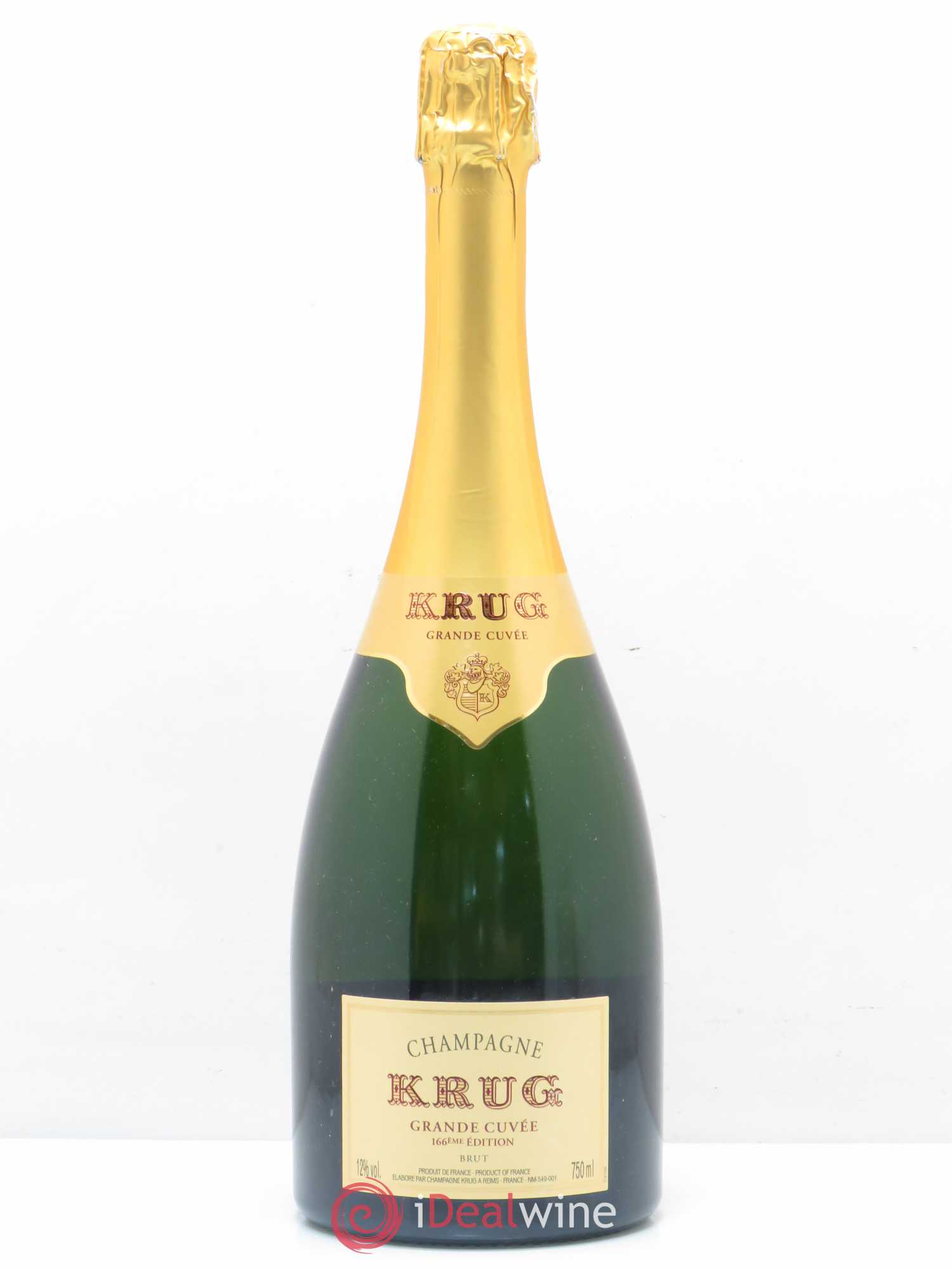 Grande Cuvée Brut Krug 166ème cuvée - Lot de 1 bouteille - 0
