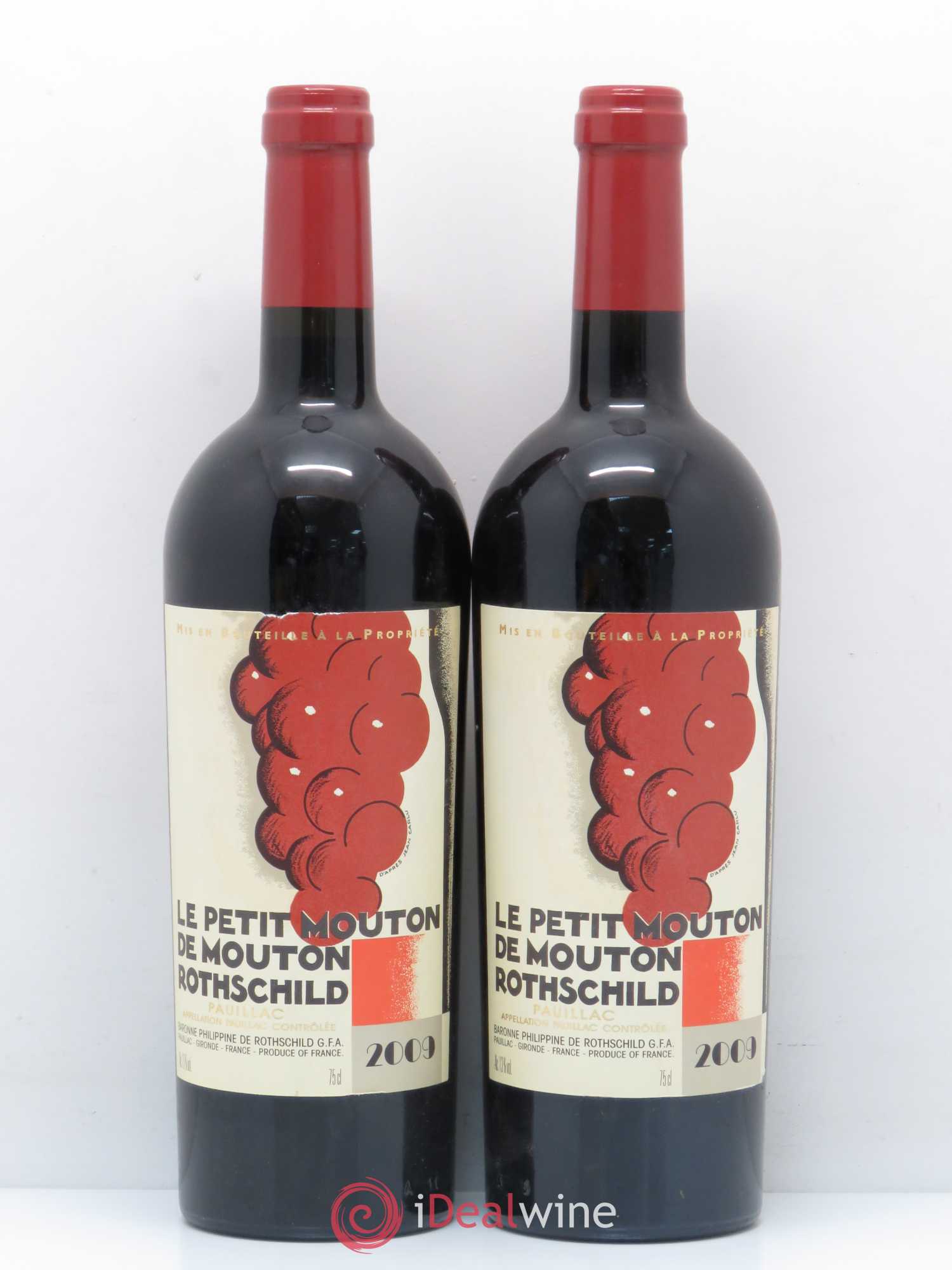 Petit Mouton Second Vin 2009 - Lot de 2 bouteilles - 0