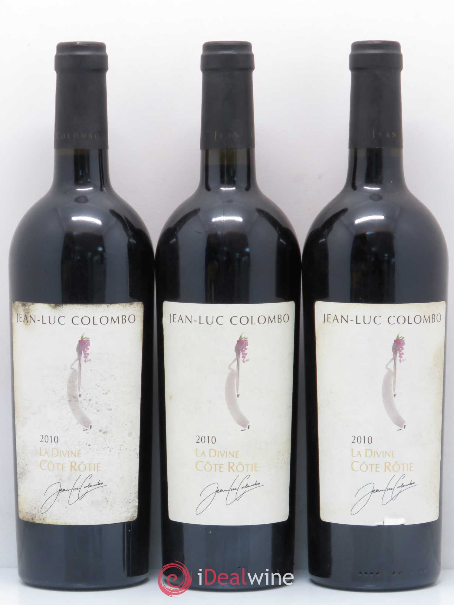 Côte-Rôtie La Divine Jean-Luc Colombo 2010 - Lot de 3 bouteilles - 0