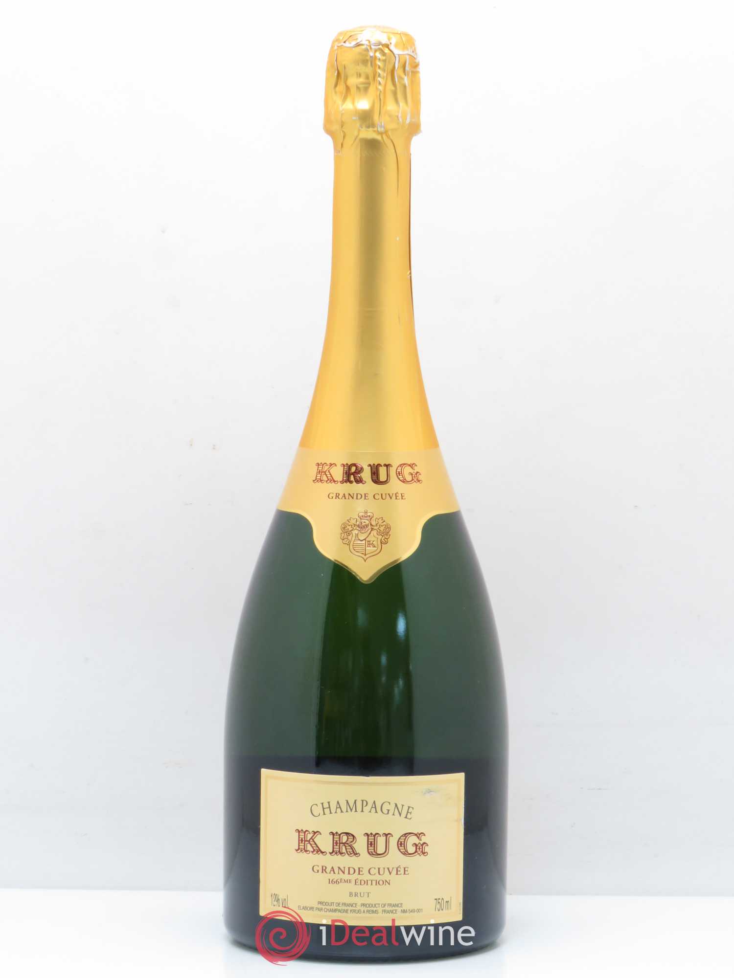 Grande Cuvée Brut Krug Cuvée 166ème édition - Posten von 1 Flasche - 0