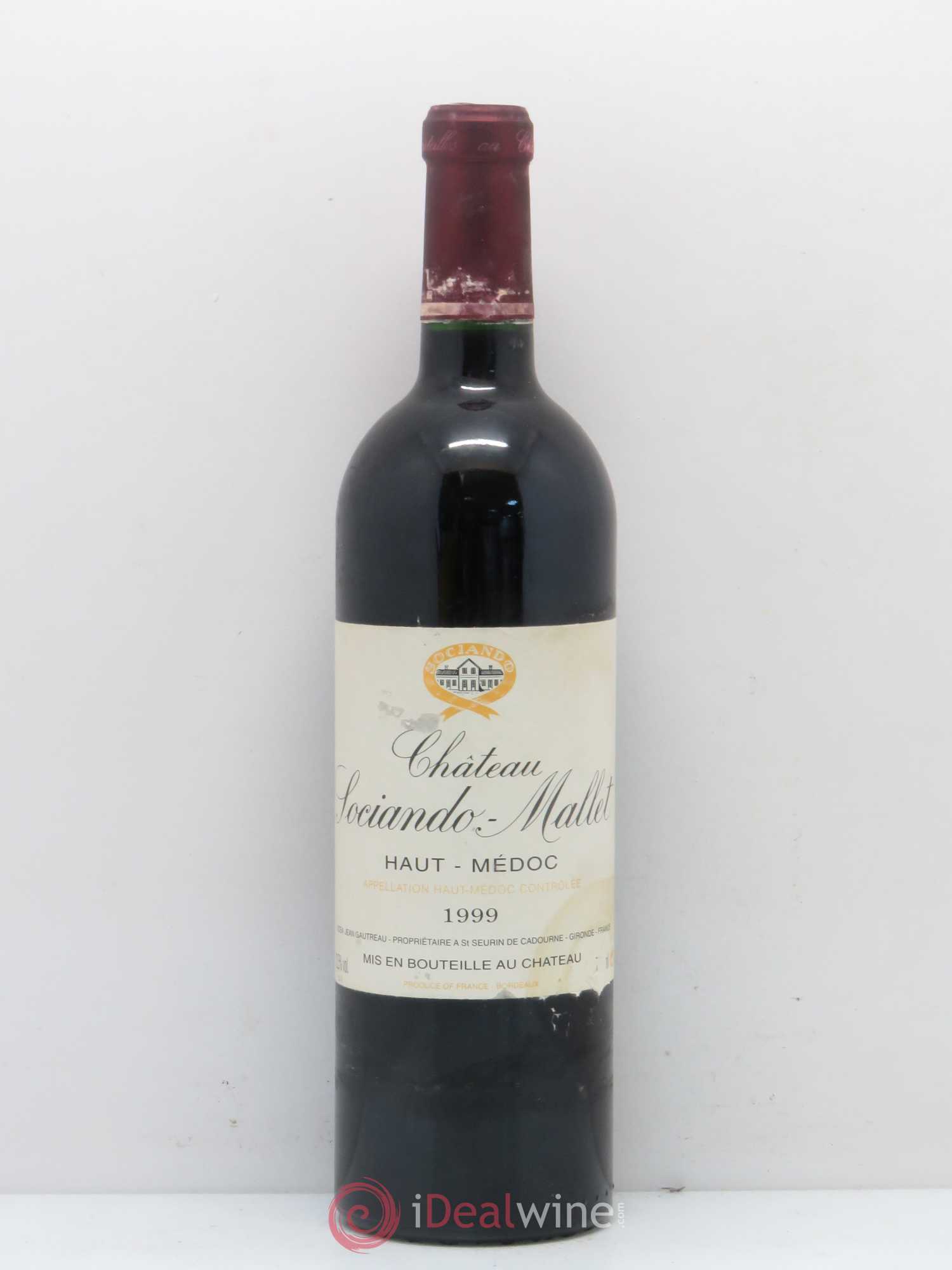 Château Sociando Mallet 1999 - Lot de 1 bouteille - 0
