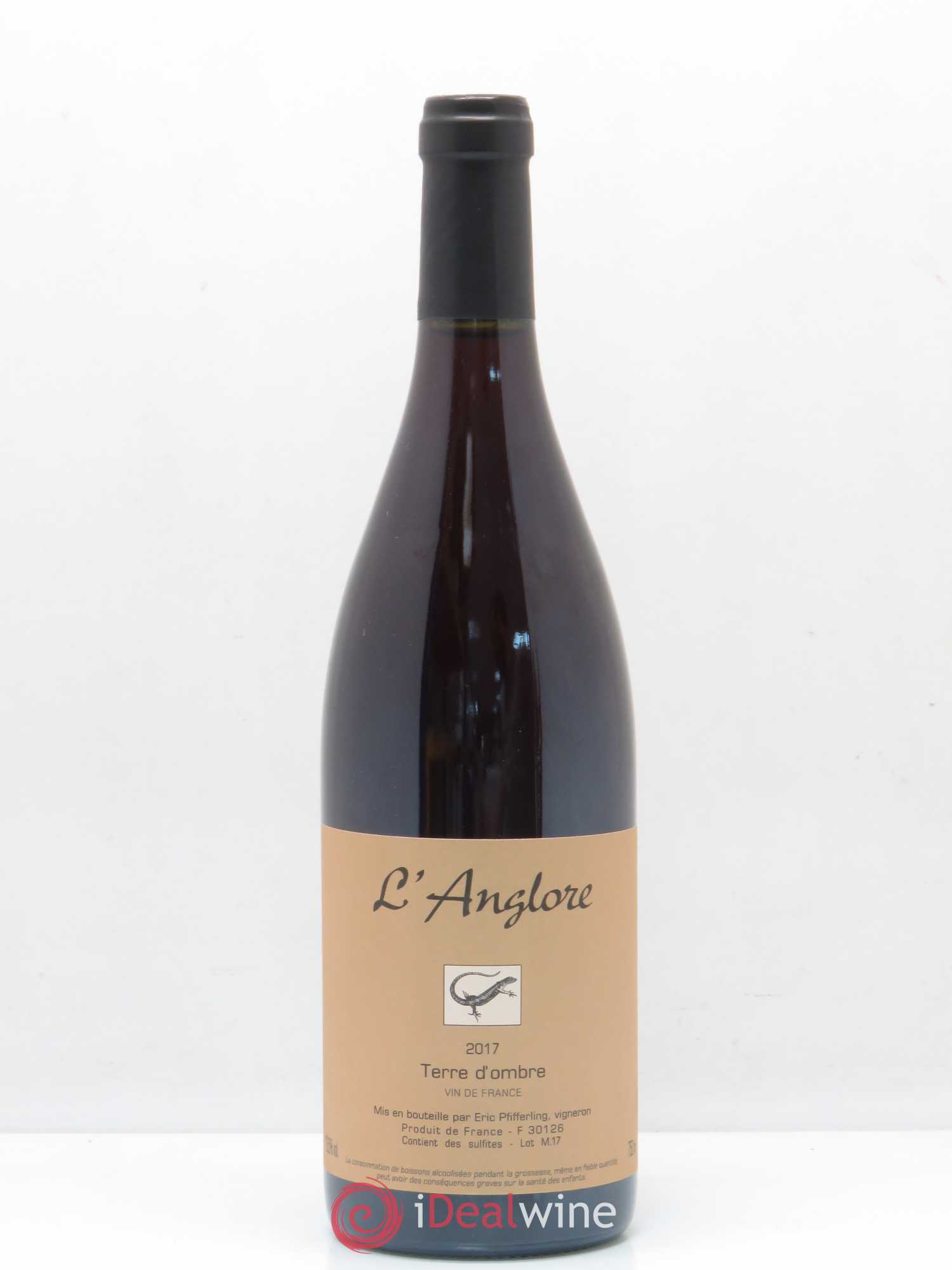 Vin de France Terre d'Ombre L'Anglore 2017 - Lot de 1 bouteille - 0