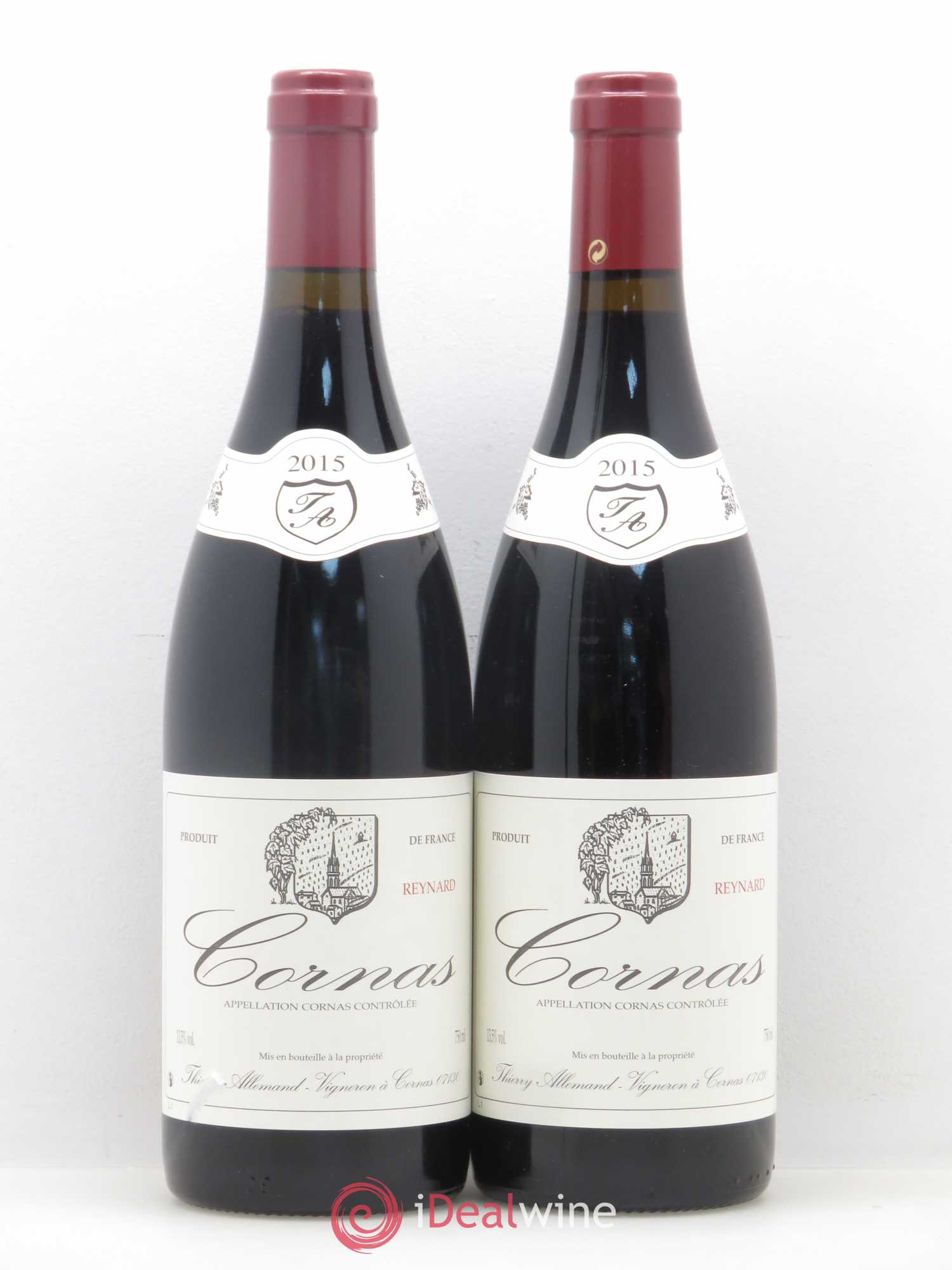 Cornas Reynard Thierry Allemand 2015 - Lot de 2 bouteilles - 0