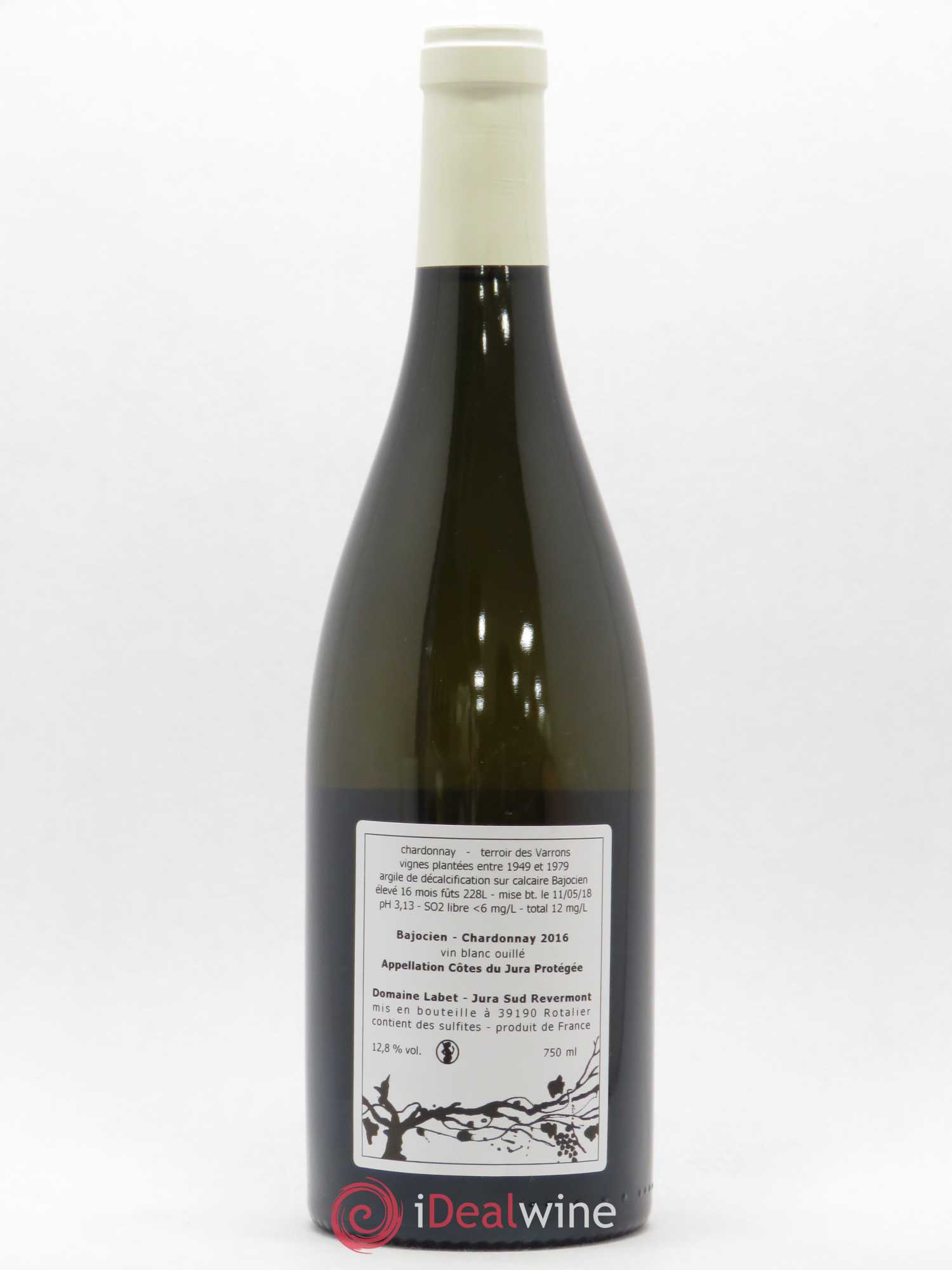 Côtes du Jura Chardonnay Bajocien Romain - Julien - Charline Labet 2016 - Posten von 1 Flasche - 1