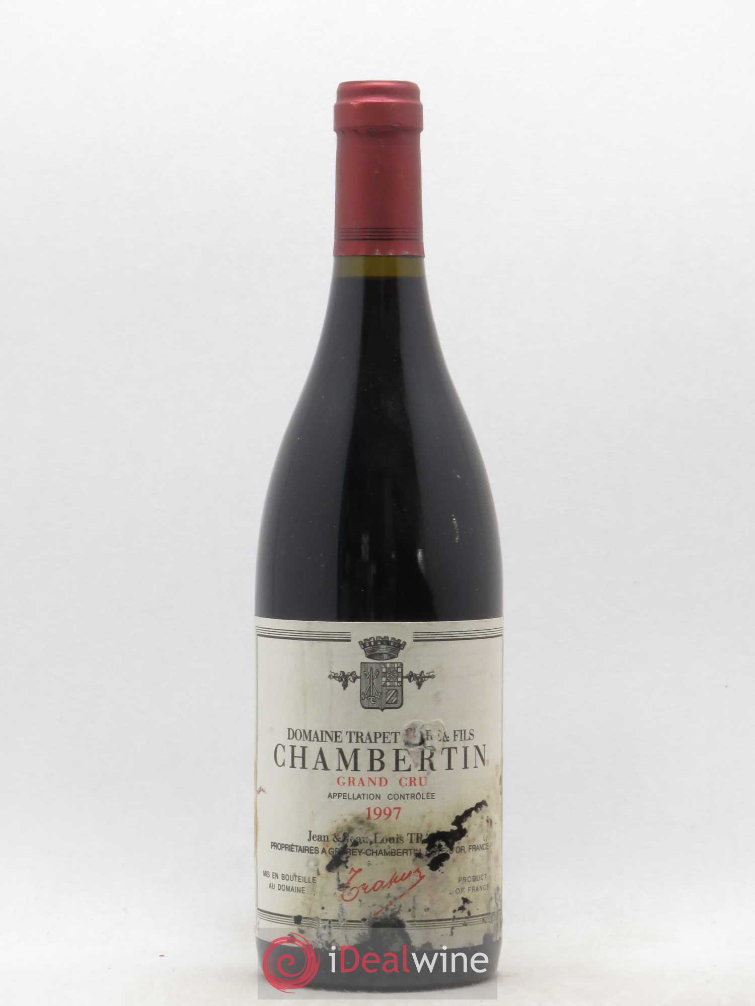 Chambertin Grand Cru Domaine Trapet 1997 - Lot de 1 bouteille - 0