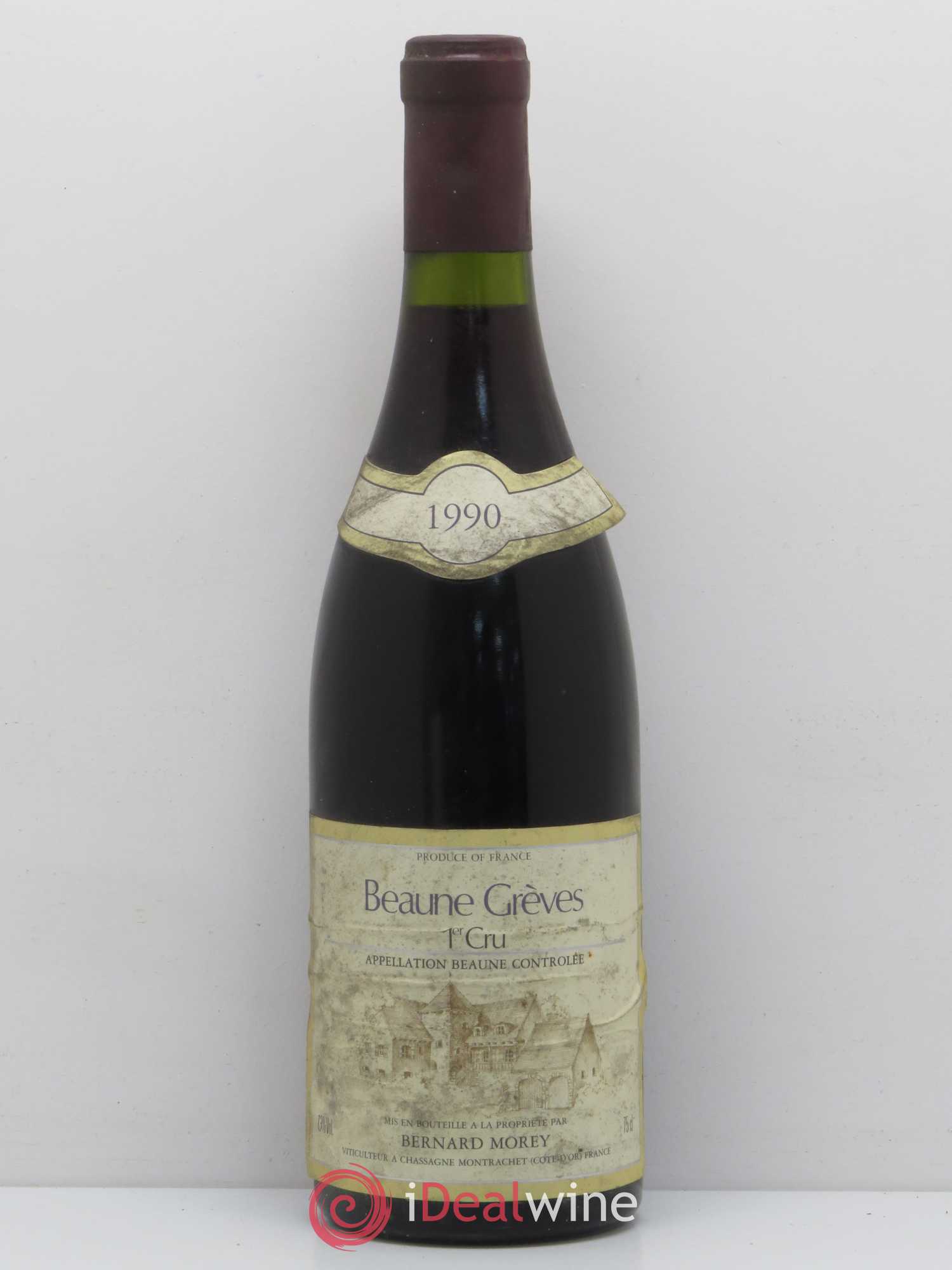 Beaune 1er Cru Grèves Bernard Morey 1990 - Posten von 1 Flasche - 0