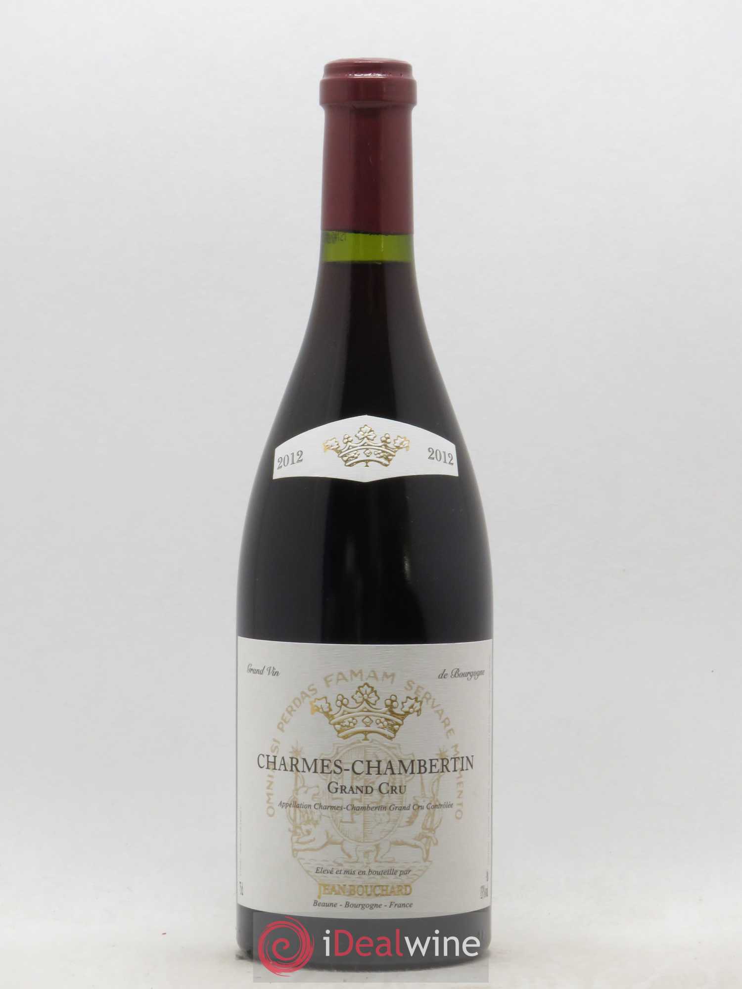 Charmes-Chambertin Grand Cru Jean Bouchard 2012 - Lot de 1 bouteille - 0