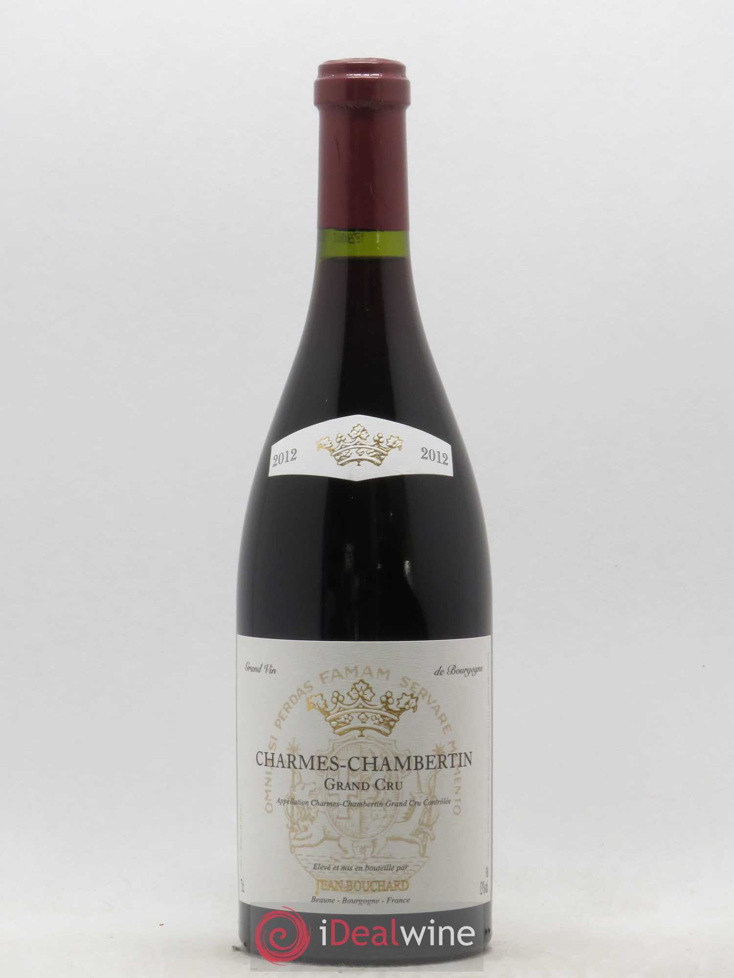 Charmes-Chambertin Grand Cru Jean Bouchard 2012 - Lot de 1 bouteille - 0